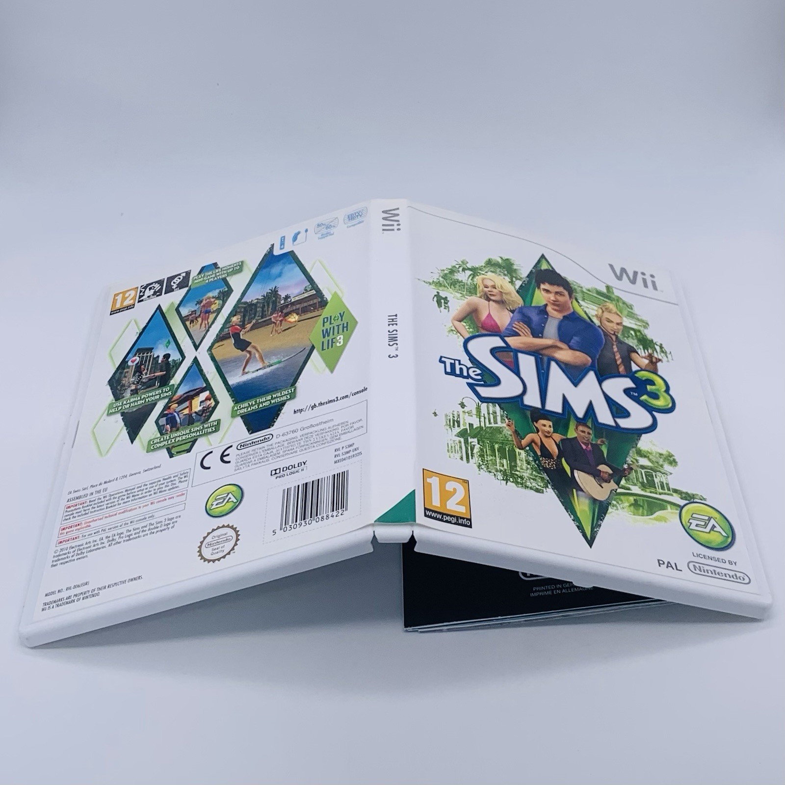 The Sims 3 PEGI 12 PAL Nintendo Wii 2010 – Complete w/ Manual & 3 Inserts Tested
