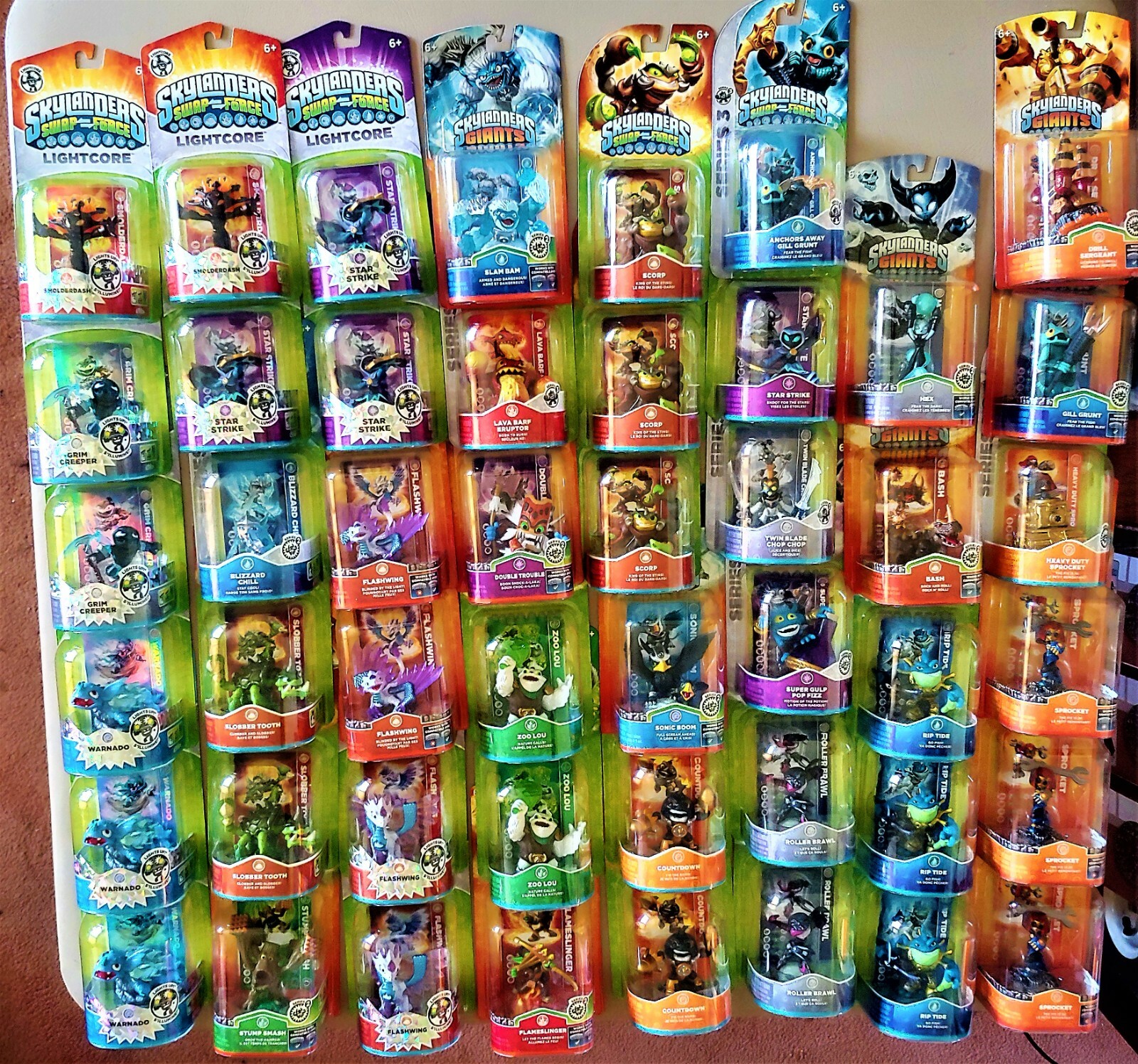 Skylanders SWAP Force, Lightcore, Giants, Series 2 & 3 Characters For Select New