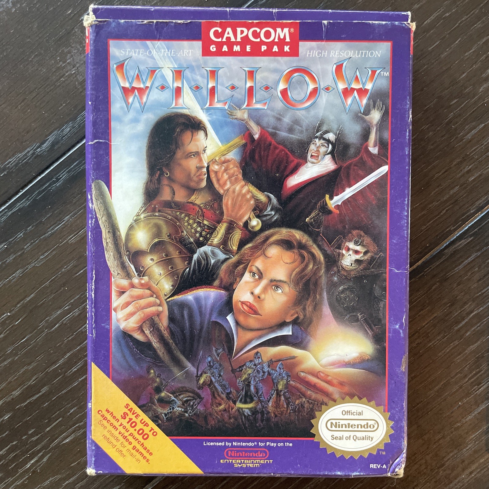 Willow for Nintendo NES Complete In Box CIB – Box, Game, Manual, Styrofoam