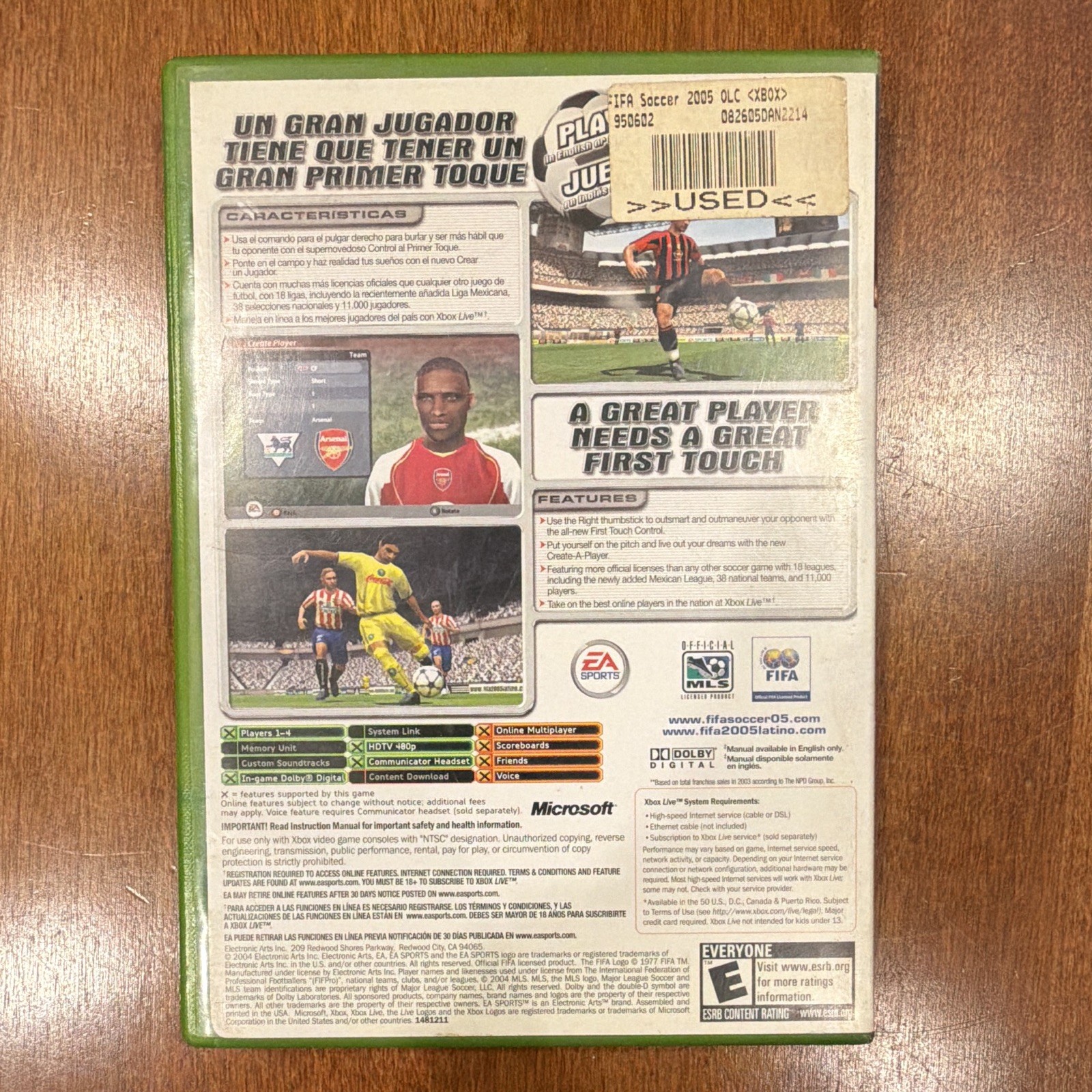 EA SPORTS FIFA Soccer 2005 Xbox FIFA Series Soccer Sports Online NTSC-U/C E 2004