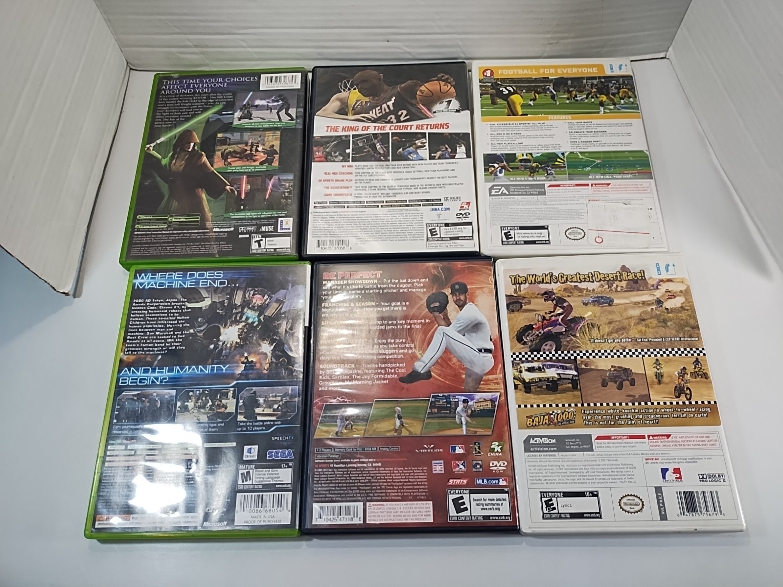 Assorted Lot of 40 Empty Game Cases & Manuals ~ Xbox PlayStation Nintendo Wii