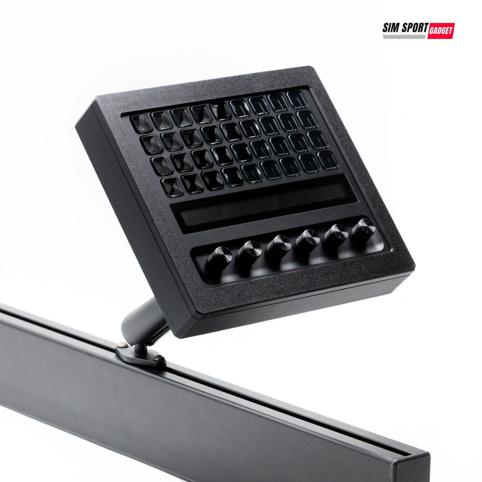 Stream Deck + XL Enclosure with Metal Swivel Mount for Sim Racing Rig