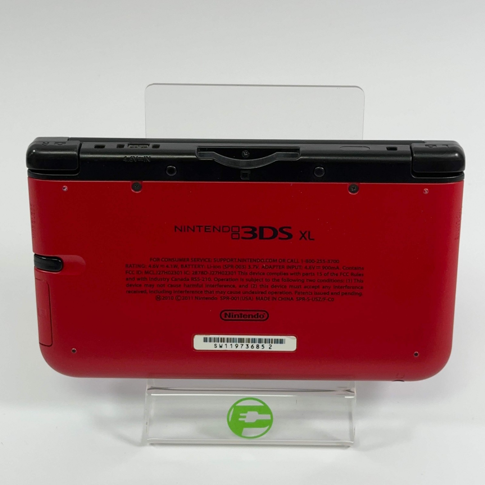 Nintendo 3DS XL Handheld Game Console SPR-003 Red/Black