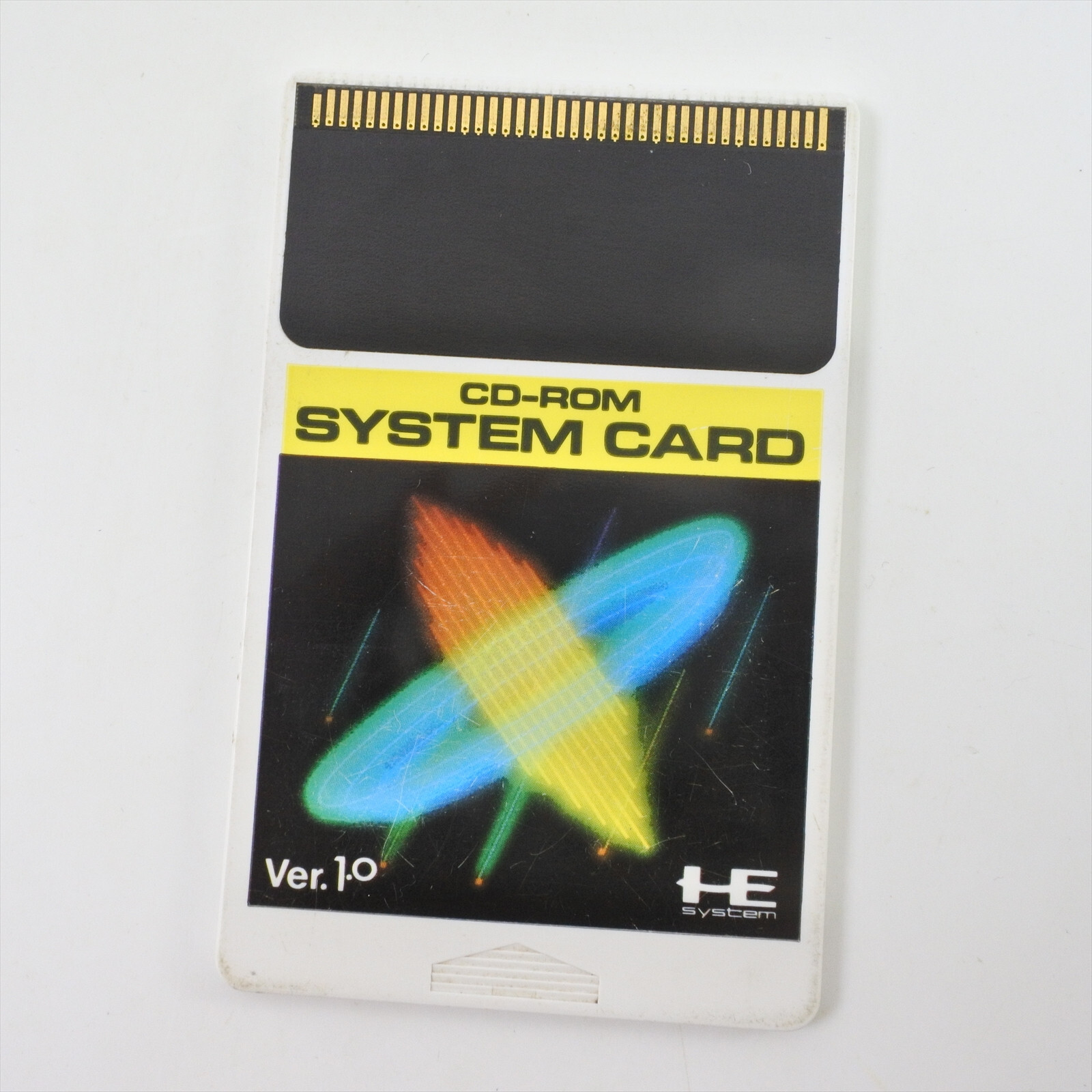 PC Engine CD SYSTEM CARD Ver.1.0 Hu Card Only 3201 pe