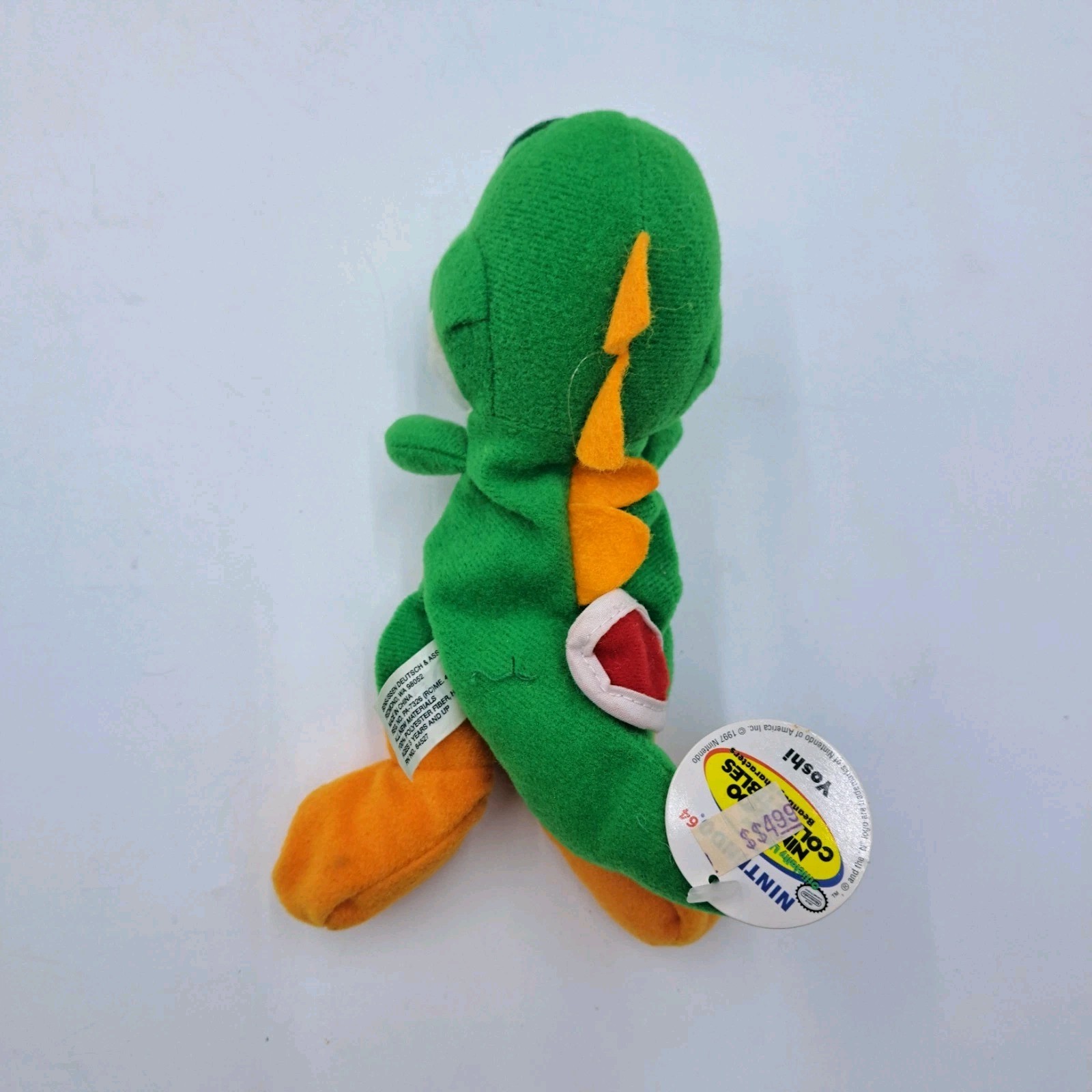 Vintage Plush Nintendo N64 BeanBag Figures Set of 4 Mario Yoshi Bowser NEW BD&A