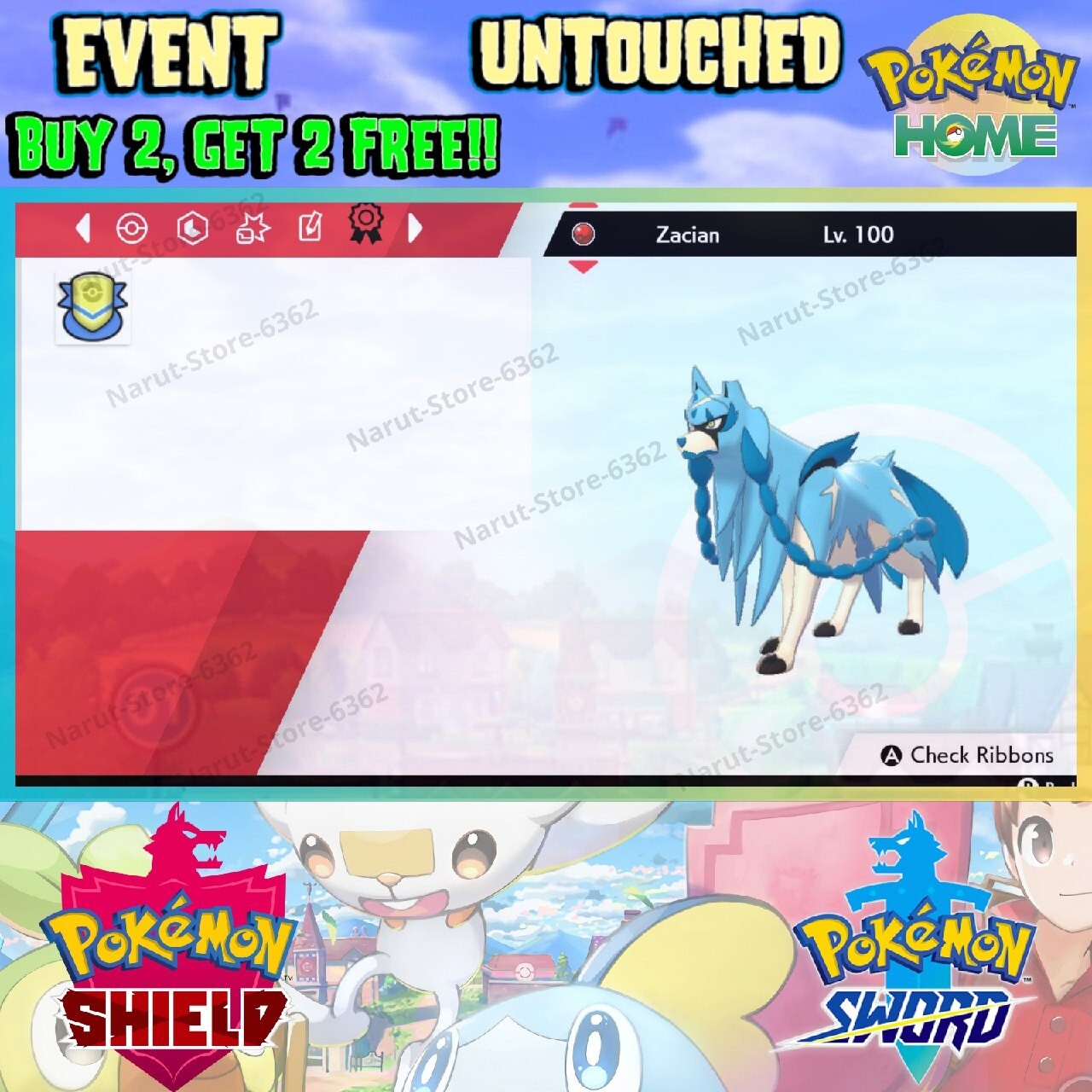 Zacian Shiny Event🔥Gamestop Distribution🔥Pokémon Sword and Shield