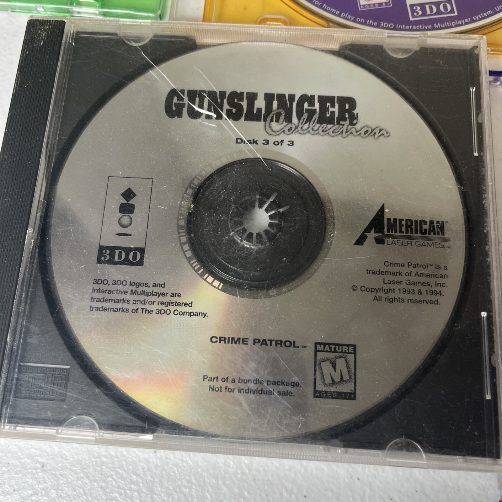 Panasonic 3DO Loose Game Disc Lot 7 Games Gex Syndicate AD&D Slayer Player Pack⁠