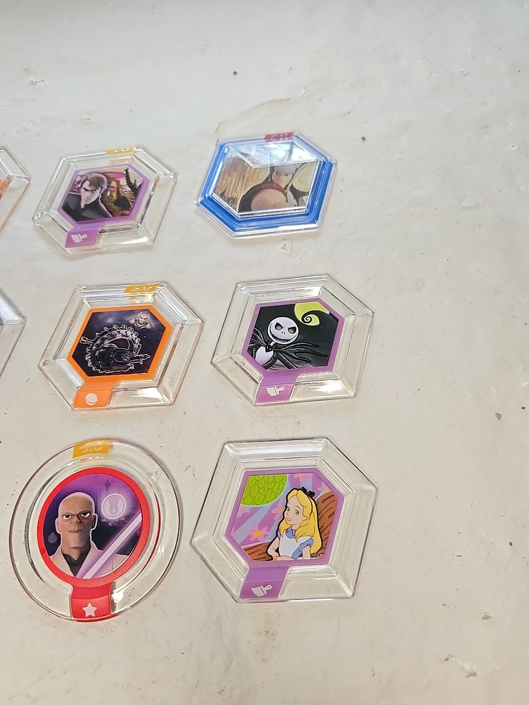 DISNEY INFINITY 3.0 2.0 Power Disc Lot 15 Star Wars Marvel Jack Skellington