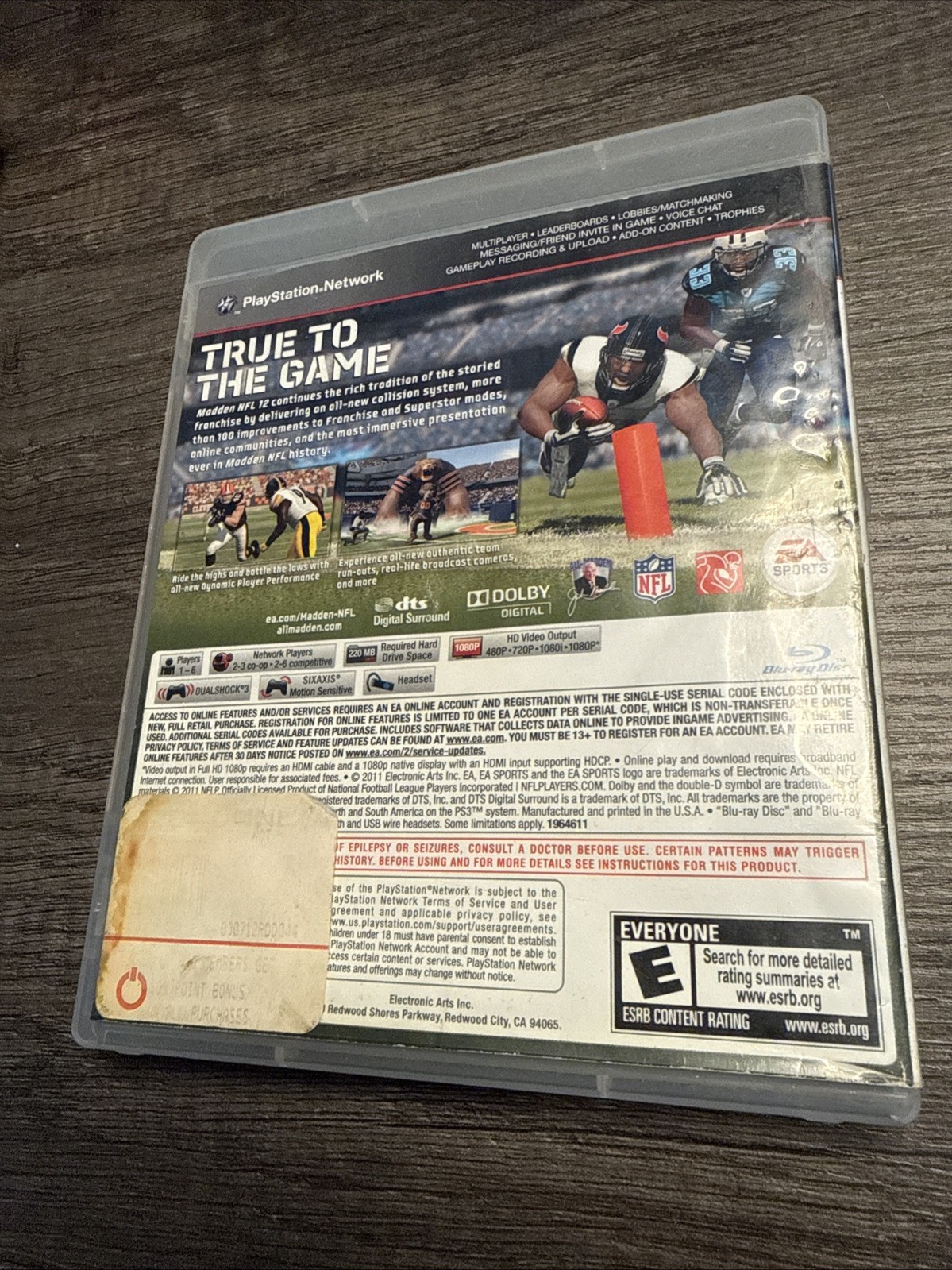 Madden NFL 12 – Sony PlayStation 3 PS3 (CIB, Tested and Working)