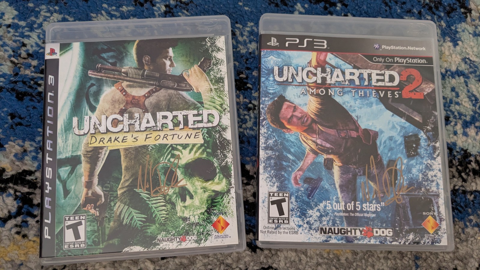Uncharted 1 & 2 PS3 Signed / Autograph Neil Druckmann + Art Book
