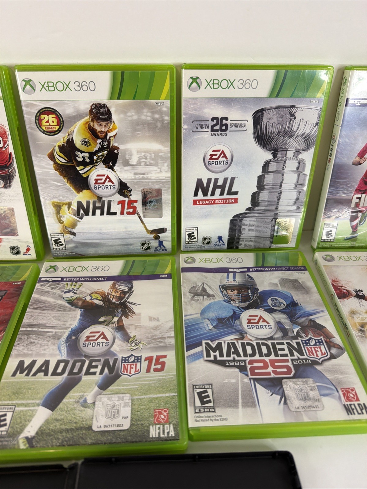 Lot of 12 Xbox 360 Sports Games NHL, MLB,Madden,FIFA,WWE 2k