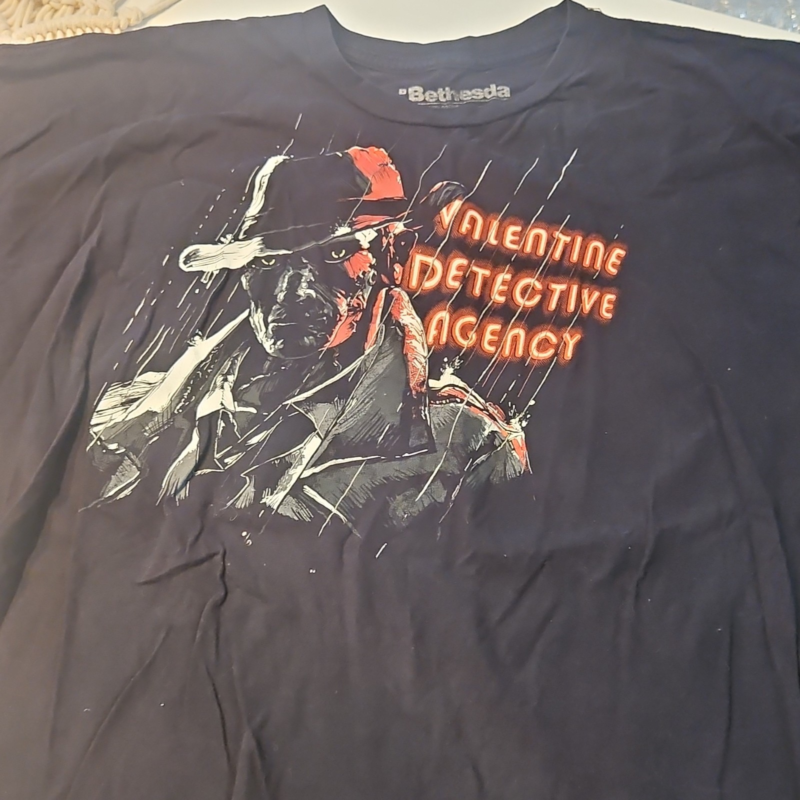 Vintage Limited Bethesda Fallout Nick Valentine Detective Agency Graphic T-Shirt