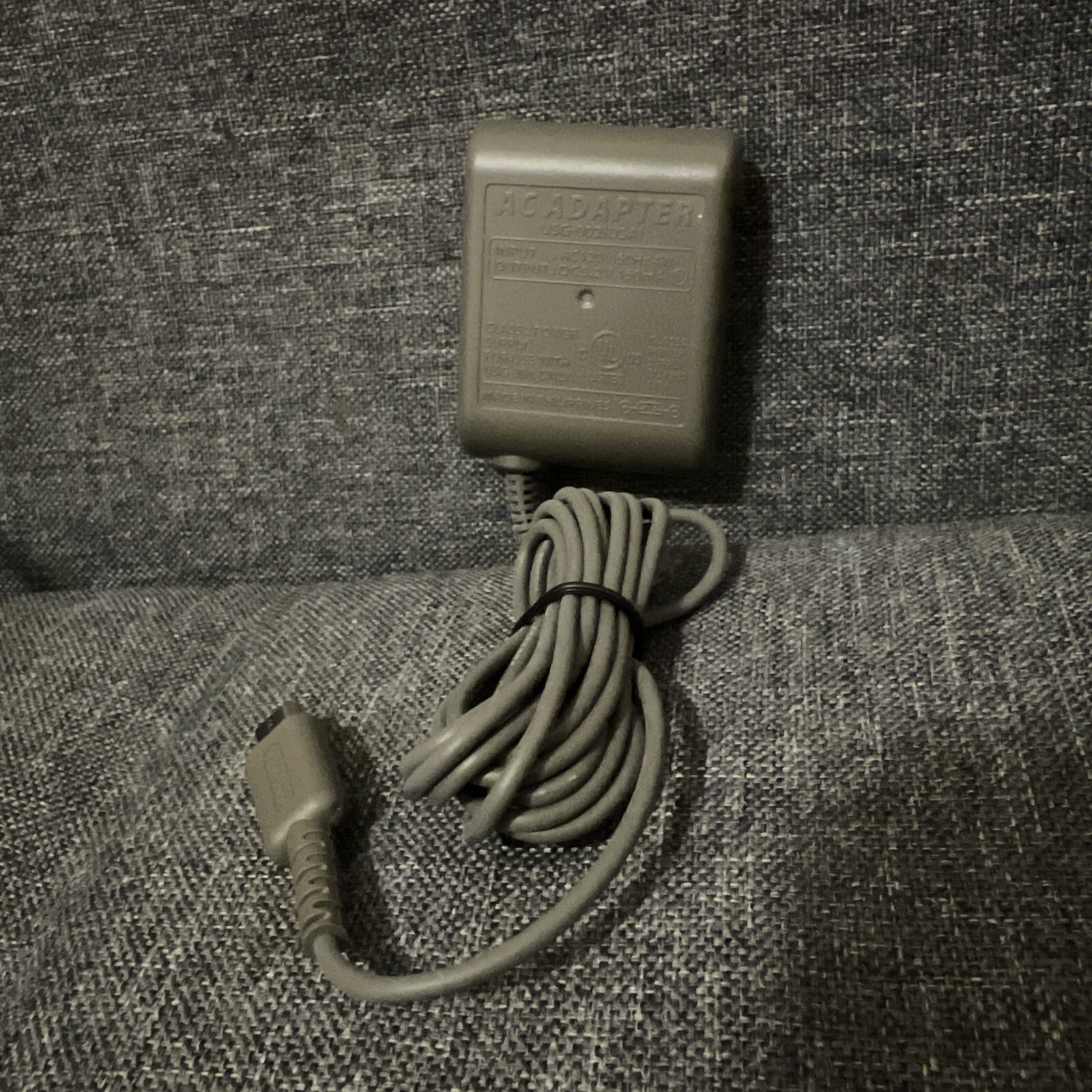 Nintendo Charger Gameboy Advance DS Lite USG-002 AC Adapter Plug Tested OEM Gray