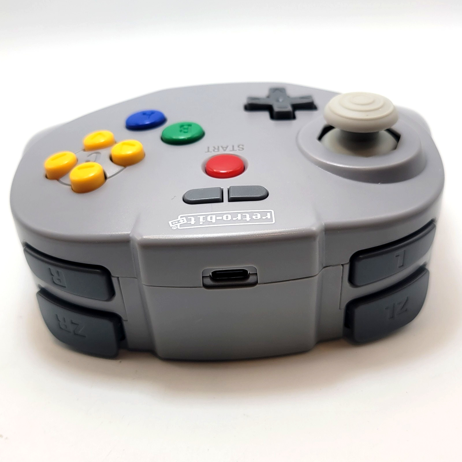 Tribute64 2.4GHz Wireless Controller for N64, Switch, and USB – Classic Gray
