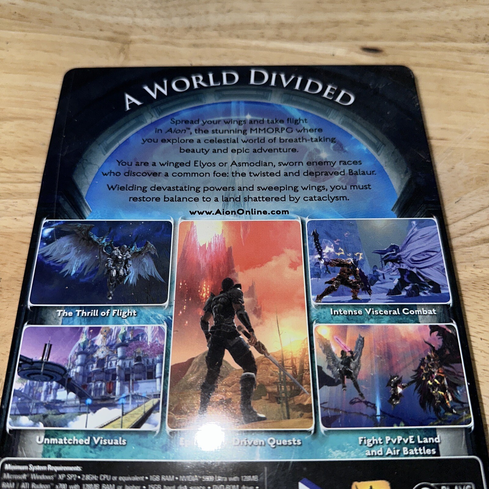 AION A WORLD DIVIDED – PC Video Game – STEELBOOK Edition