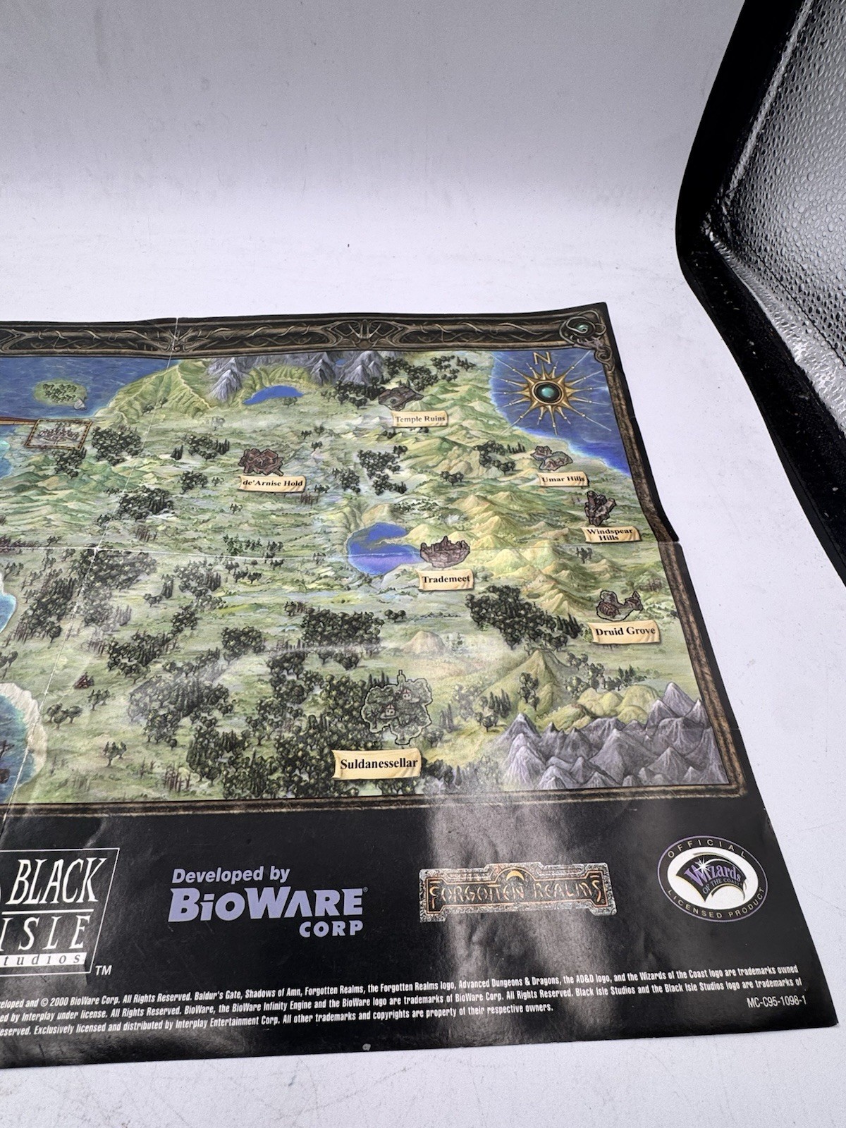OEM Baldur’s Gate II Shadows of Amn Map Poster ONLY
