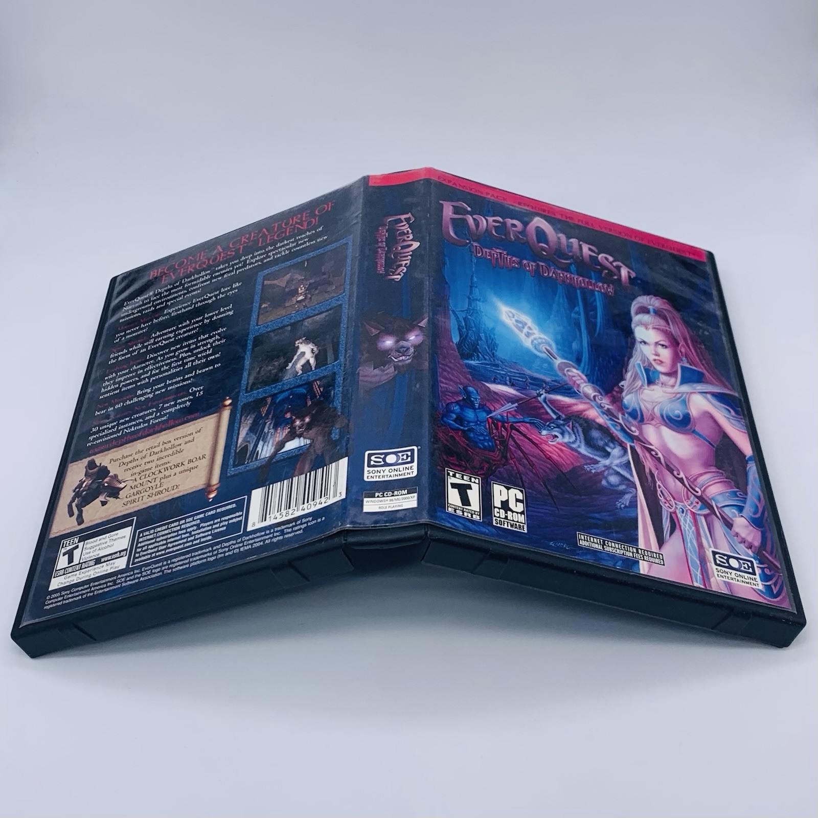 EverQuest: Depths of Darkhollow PC Expansion PK 2-Disc Manual Insert 4 Postcards
