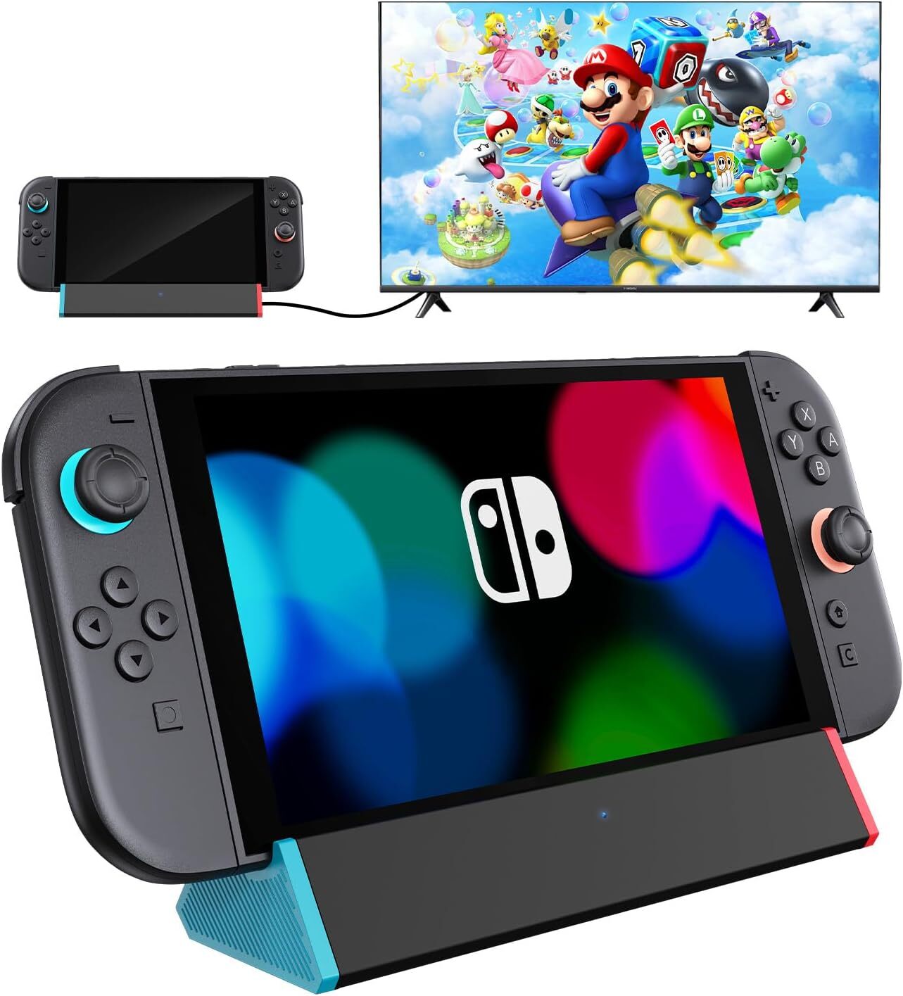 Charging Dock Station for Nintendo Switch 2 Type C to 4K HDMI-compatible USB 3.0