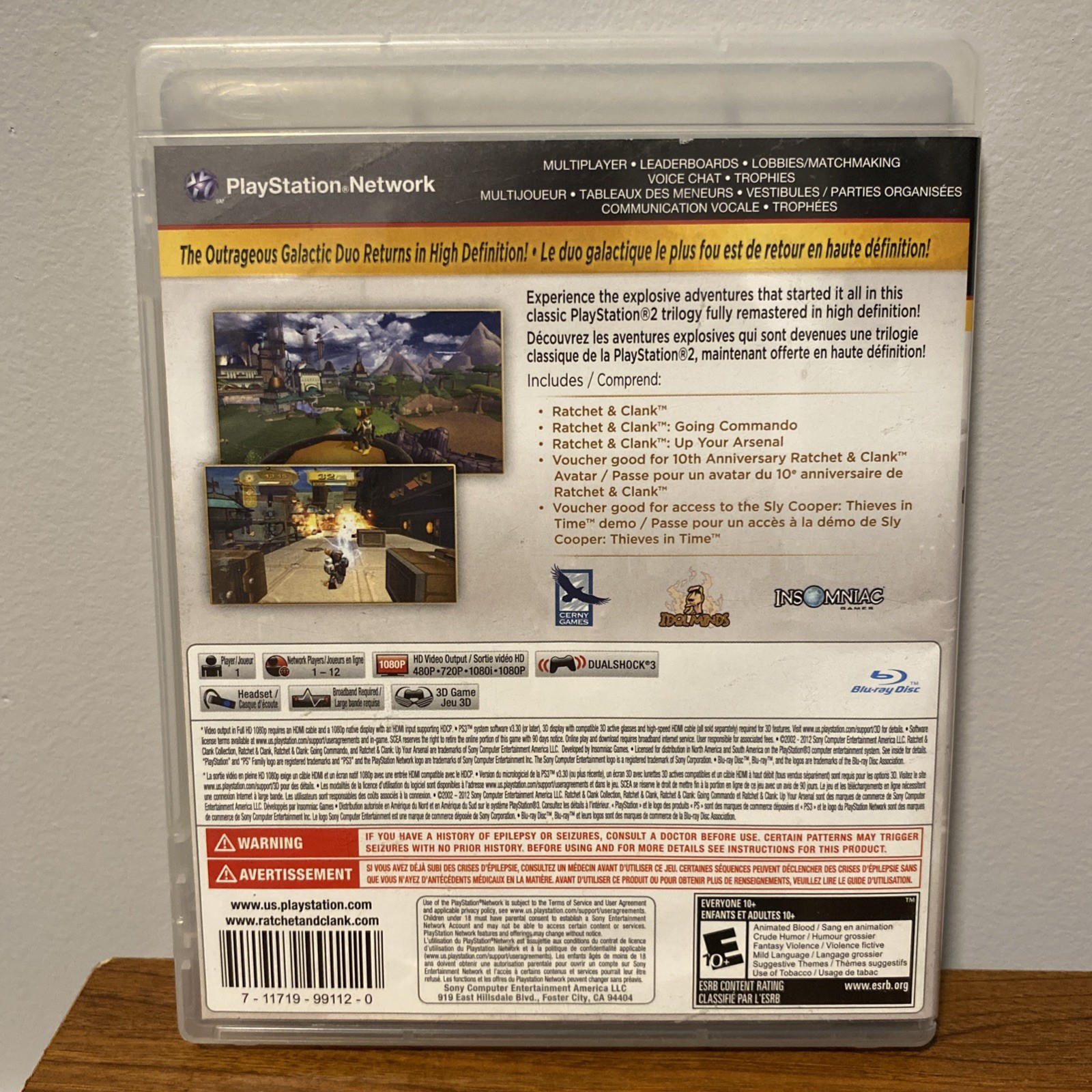 Ratchet & Clank Collection (Sony PlayStation 3, 2012) Complete