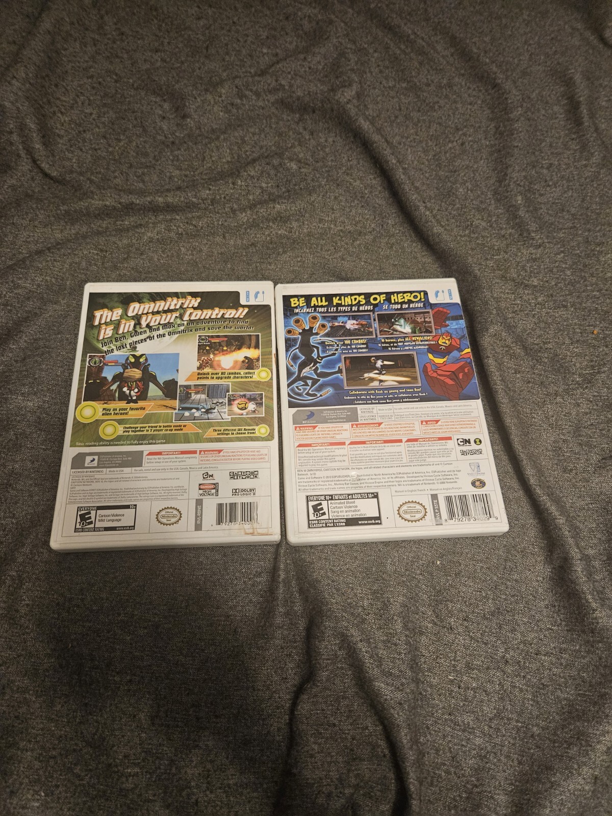 Lot Of 2 Ben 10: Protector of Earth/Omniverse Nintendo Wii
