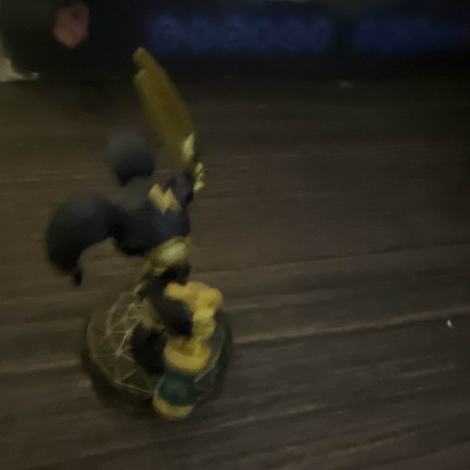 Activision Skylanders Astroblast Character Figure Black Gold Sword Base