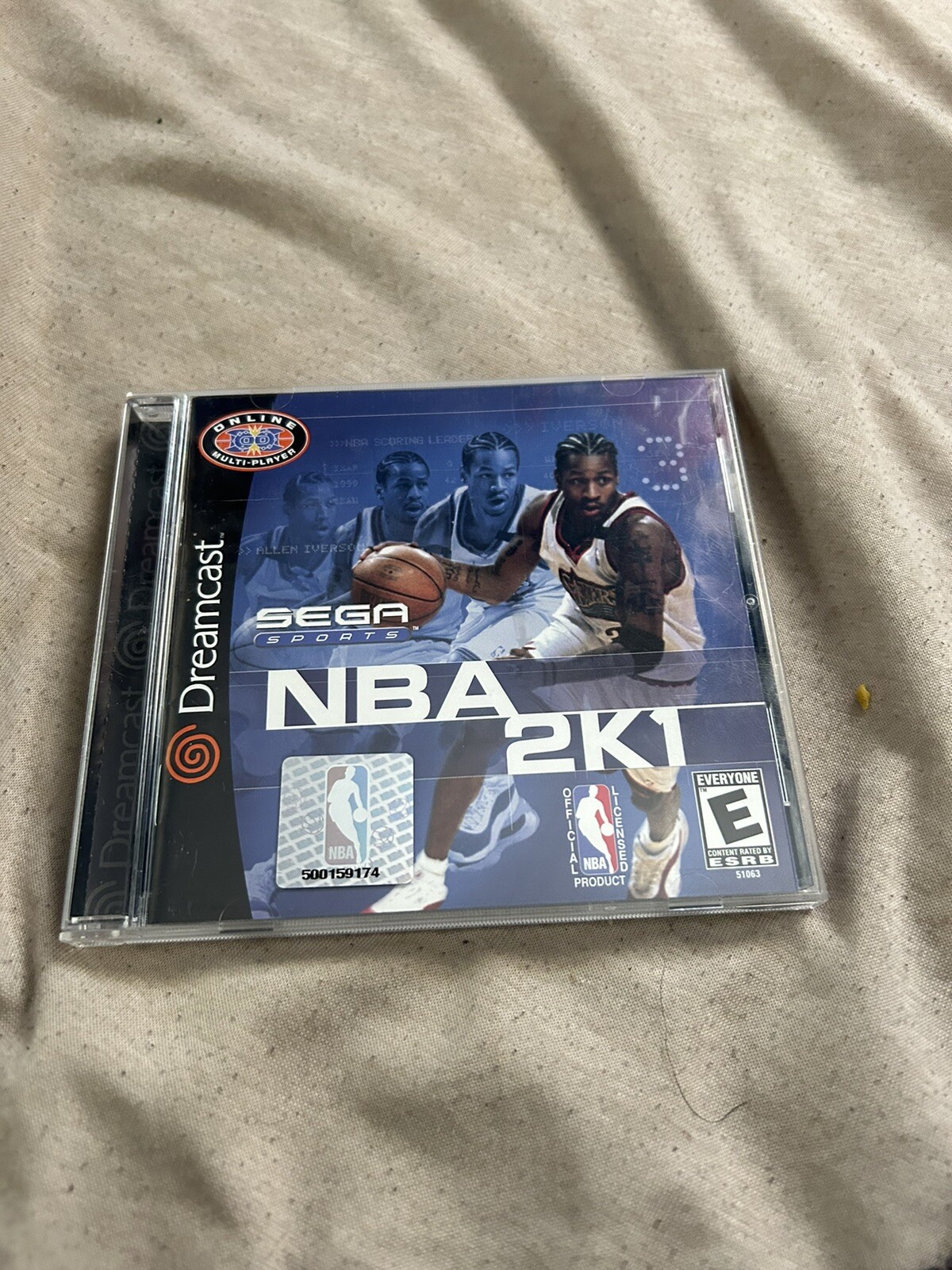NBA 2K1 (Sega Dreamcast, 2000) Cib Pre Production Disc Rare