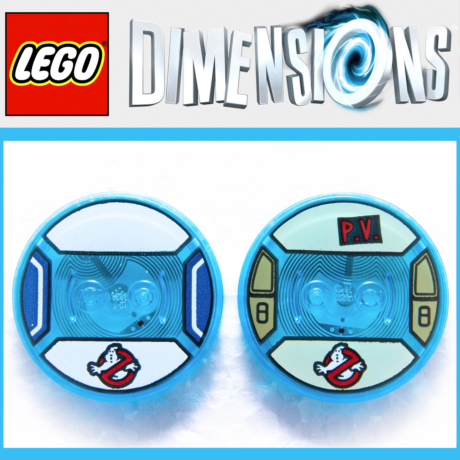 LEGO Dimensions Ghostbusters Level PETER VENKMAN Tag / STAY PUFT Character Tag