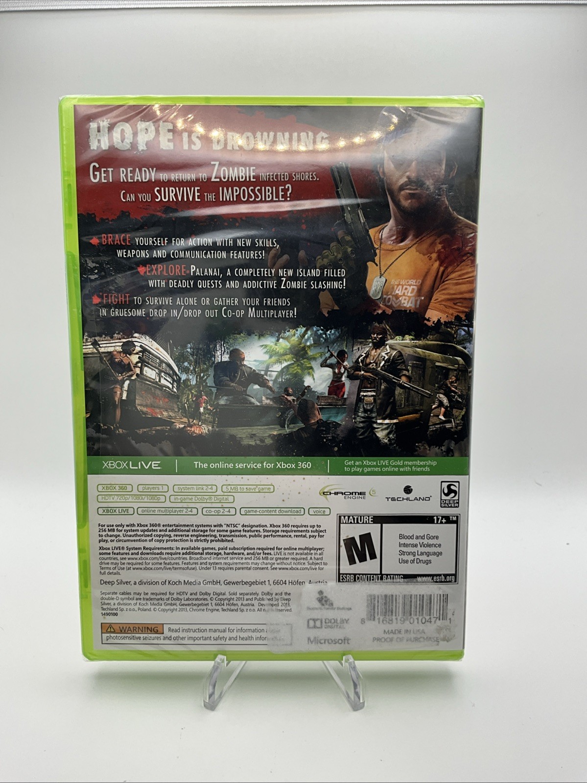 Dead Island Riptide Microsoft Xbox 360 New Factory Sealed