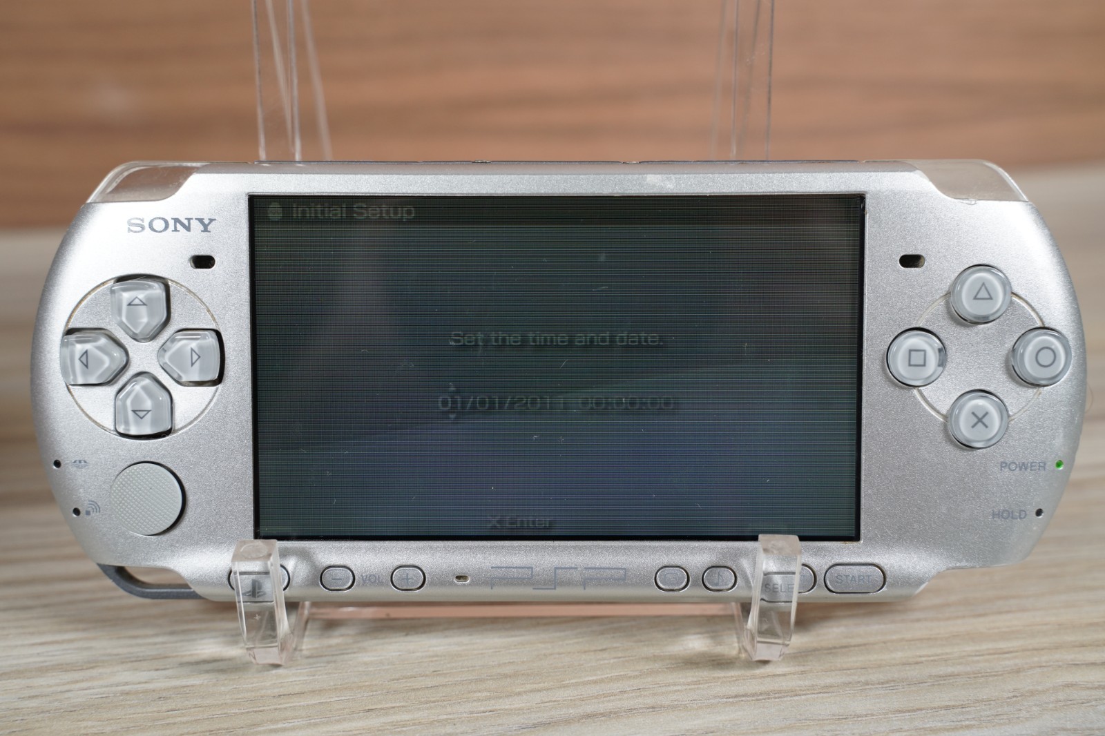 Sony PSP 3001 Silver Platinum System New battery w/ charger