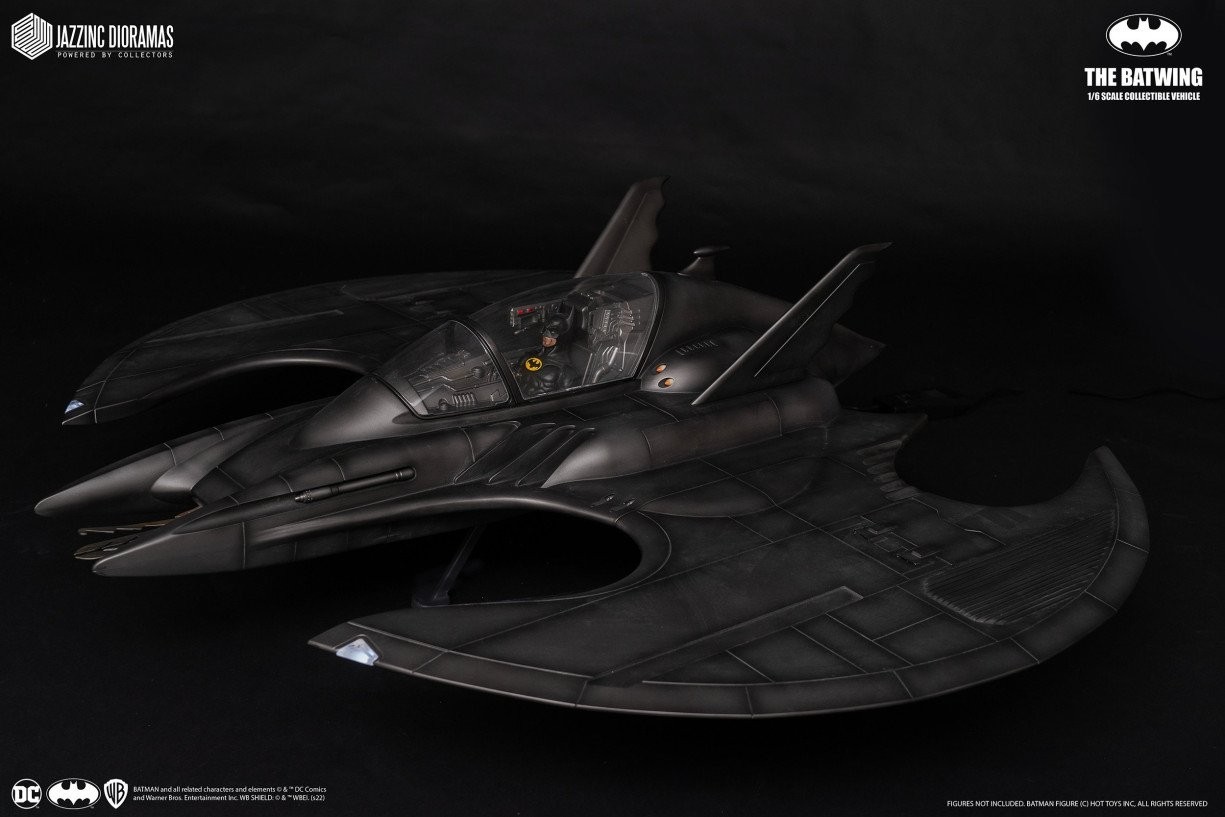 Jazzinc 52″ 1989 Keaton Batman BATWING 1/6 Scale Jet Plane Vehicle Hot Toys NEW
