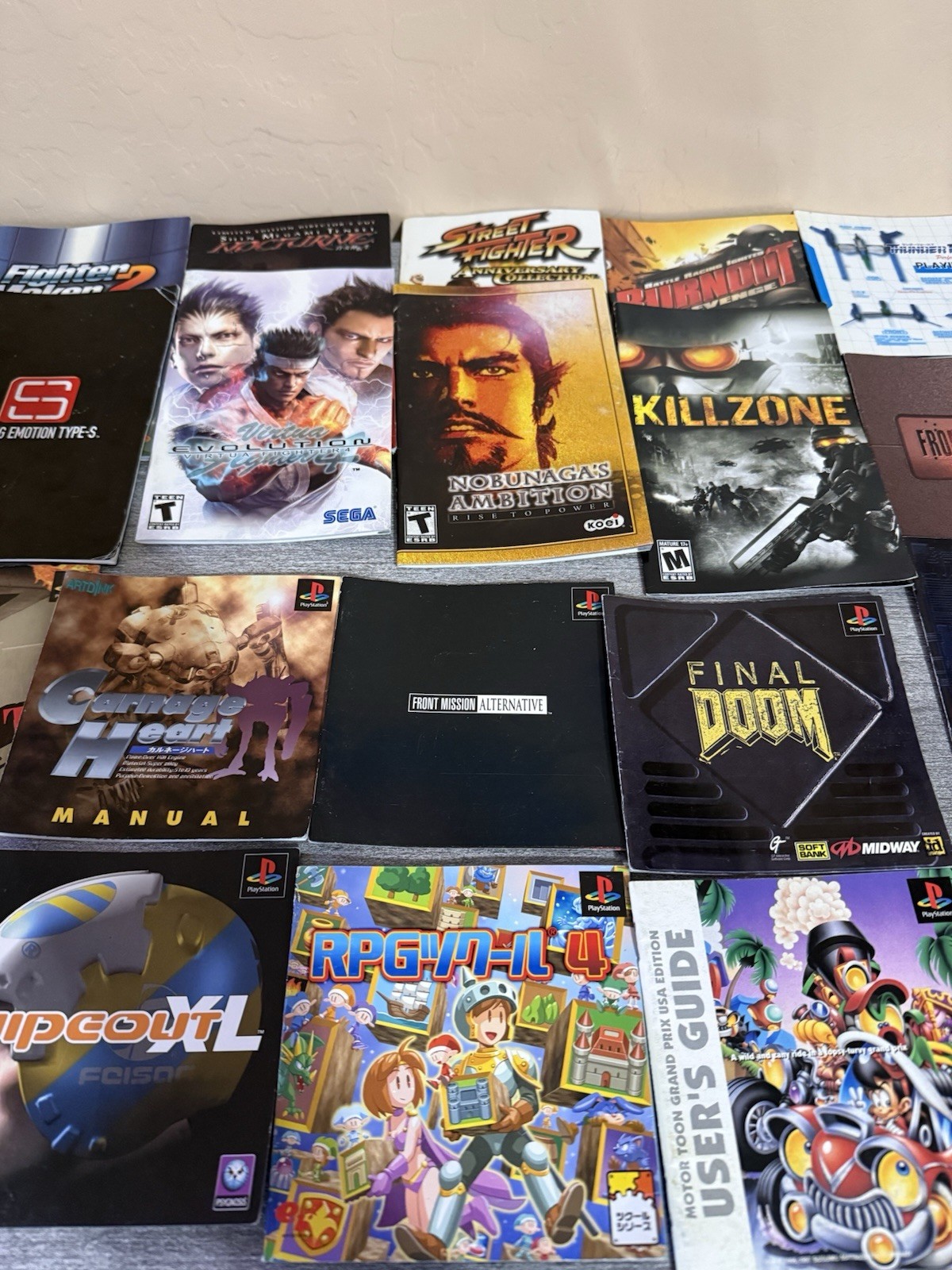 Random PS1 & PS2 Manual Booklet Lot