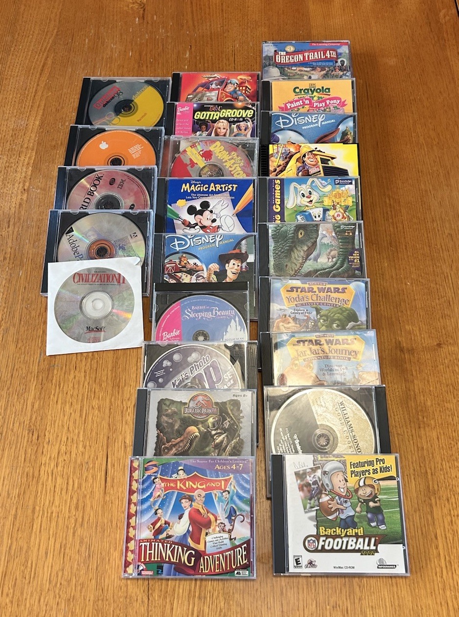 90’s – Early 2000’s PC Mixed Game Lot Mostly Kids/Educational