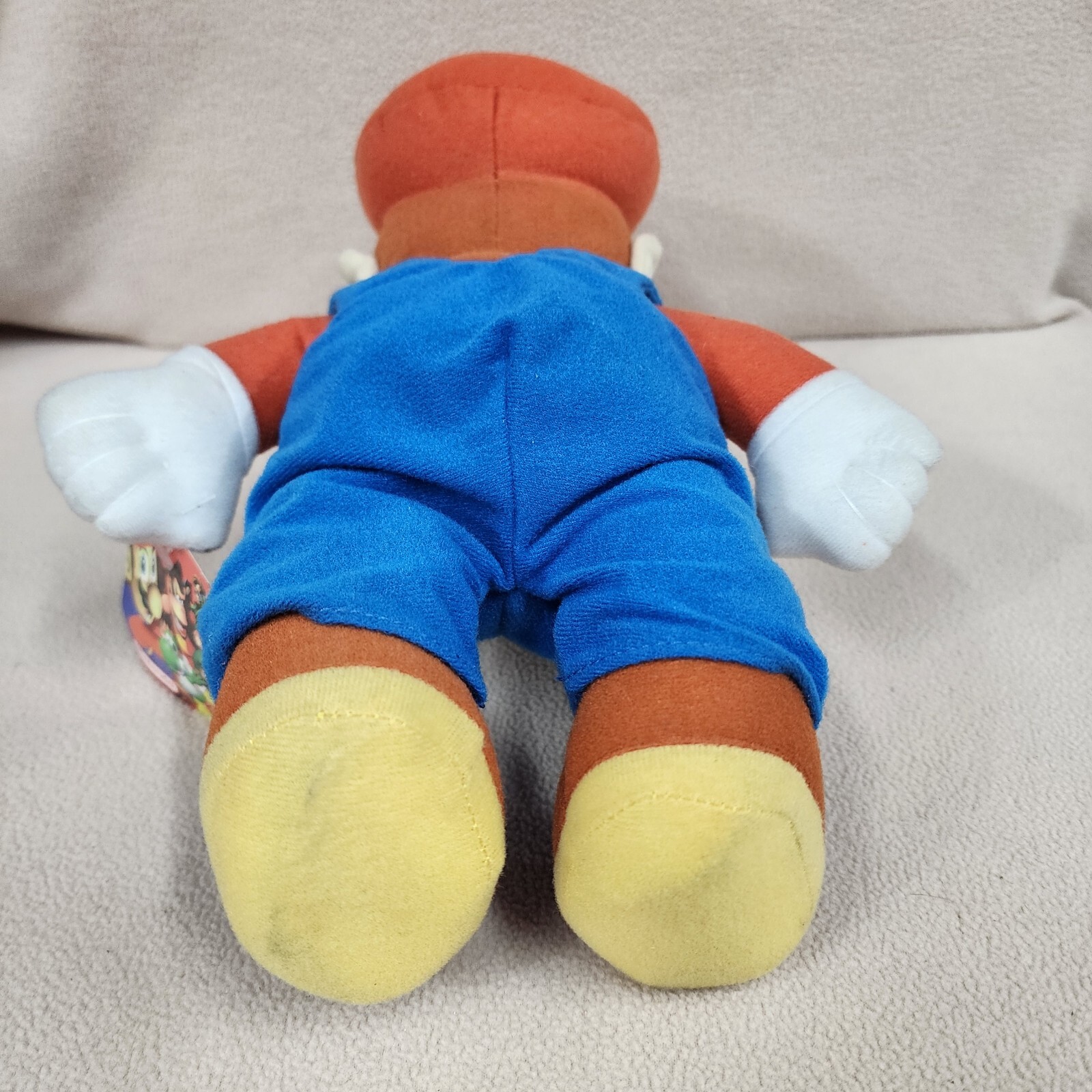 2004 Nintendo Super Mario Bros Mario Plush Kellytoy 12 Inch Blue Eyes Nice Cond