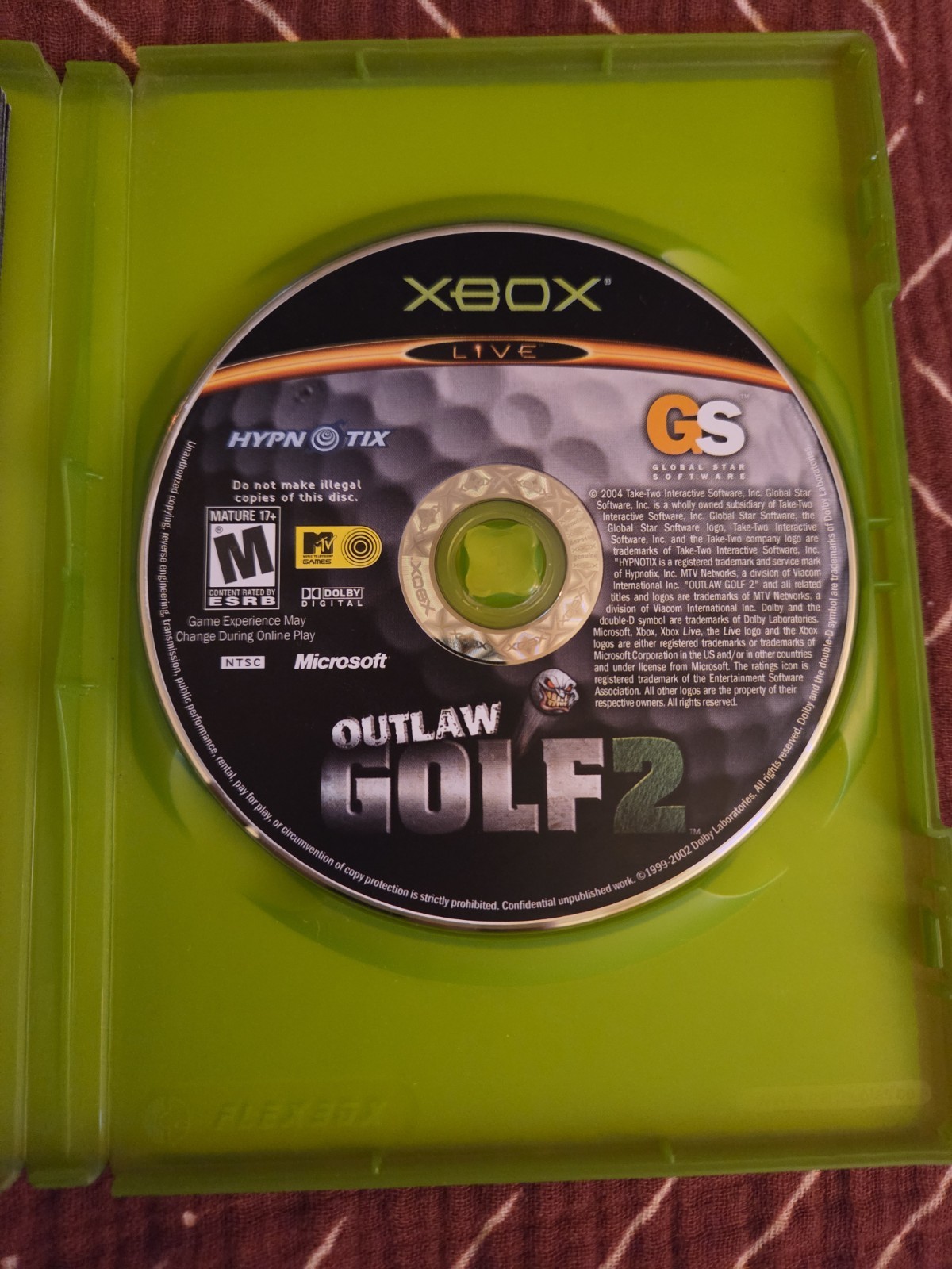 Outlaw Golf 2 Xbox Global Star Software Manual Included Outlaw Series