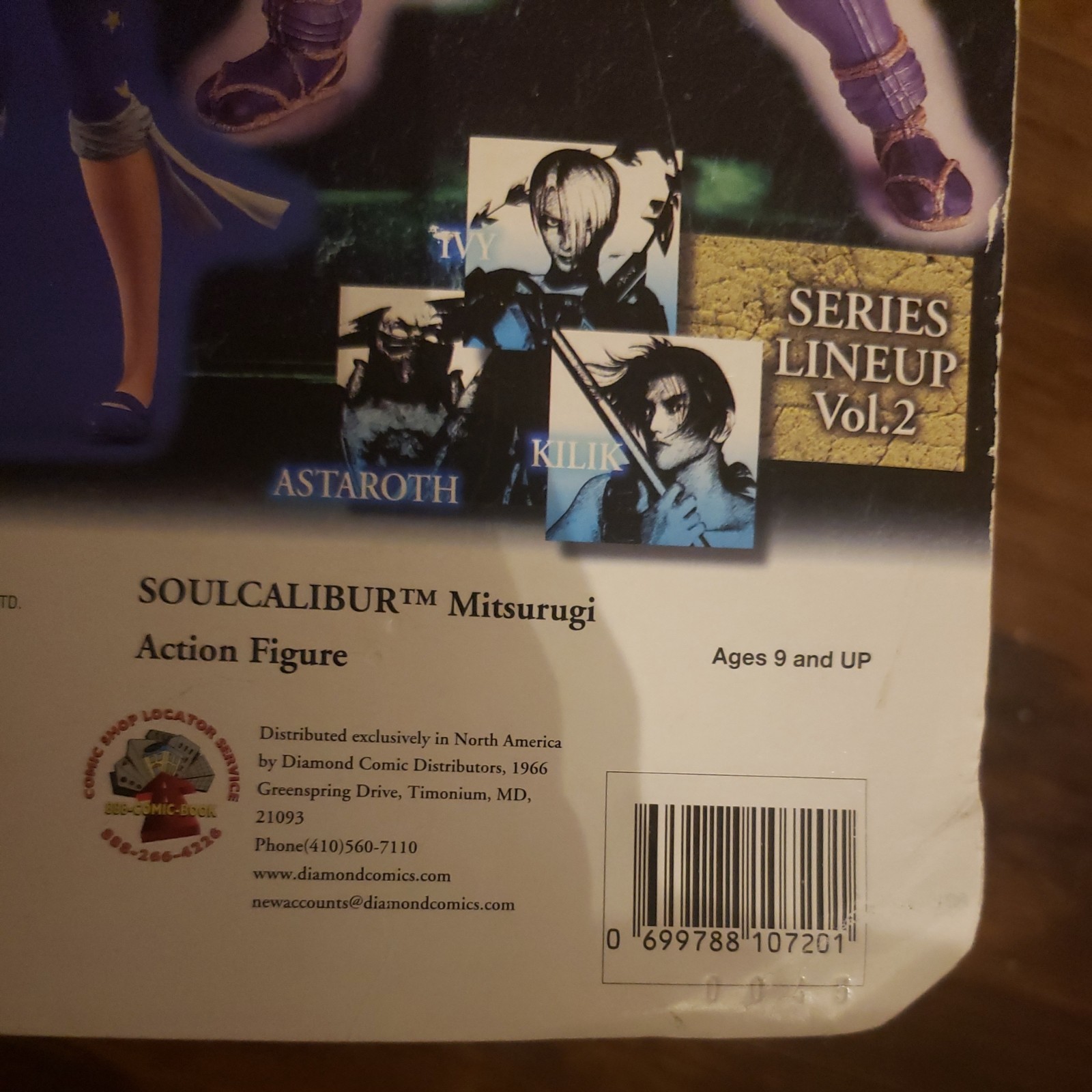 Vintage 2000 Soul Calibur Heishiro Mitsurugi Action Figure 1/12 Namco Epoch New