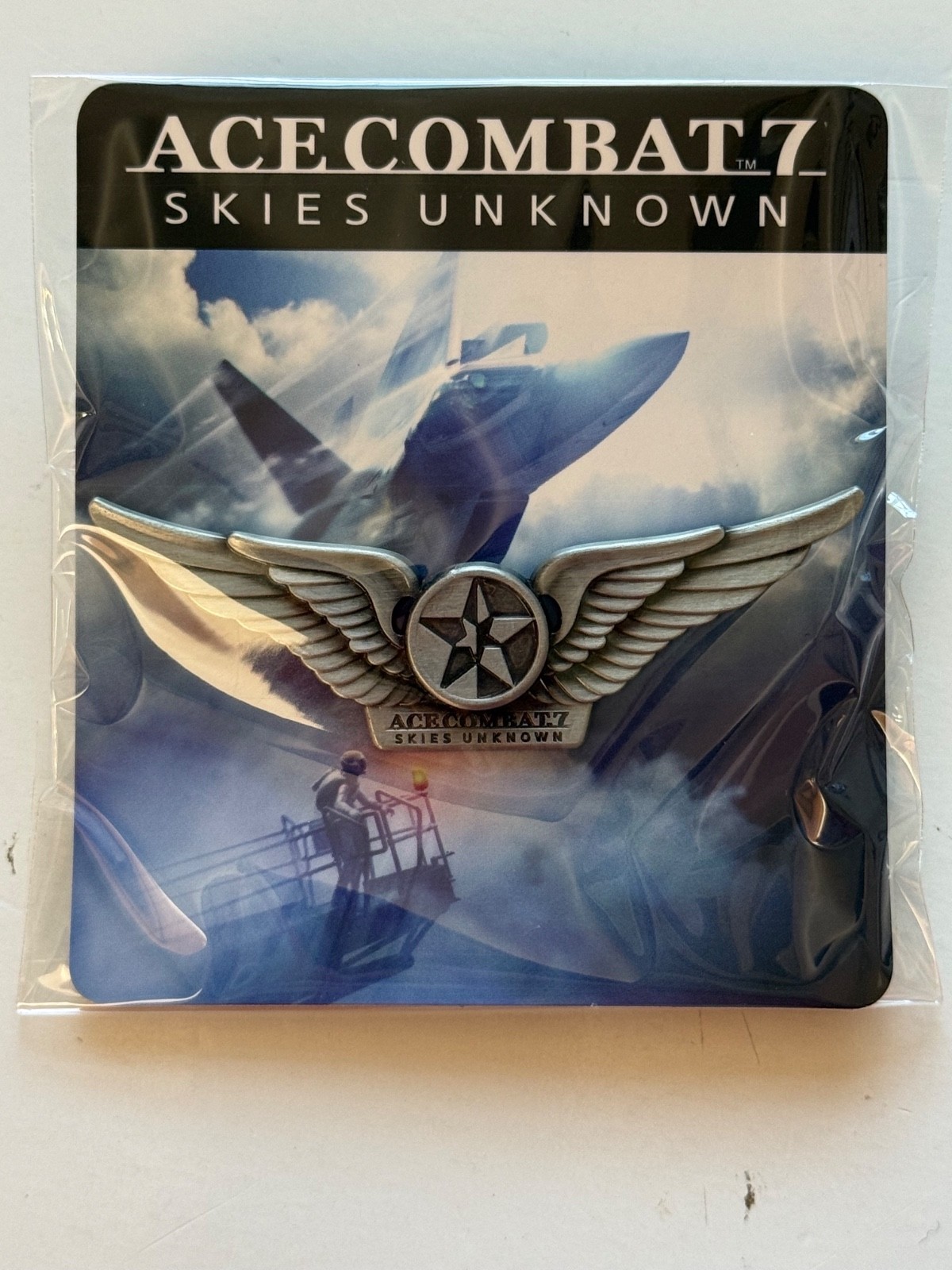 Ace Combat 7 Skies Unknown Pin Promotional Preorder Bonus Pin NEW Sealed OOP
