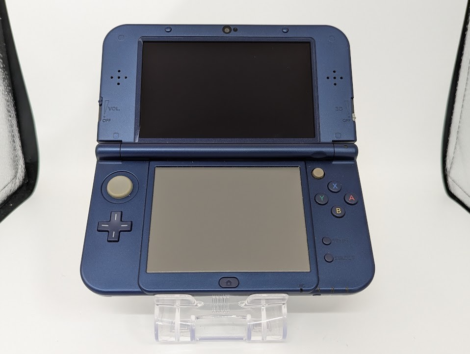 B327 Nintendo new 3DS LL XL console Metallic Blue Japan w/pen fx