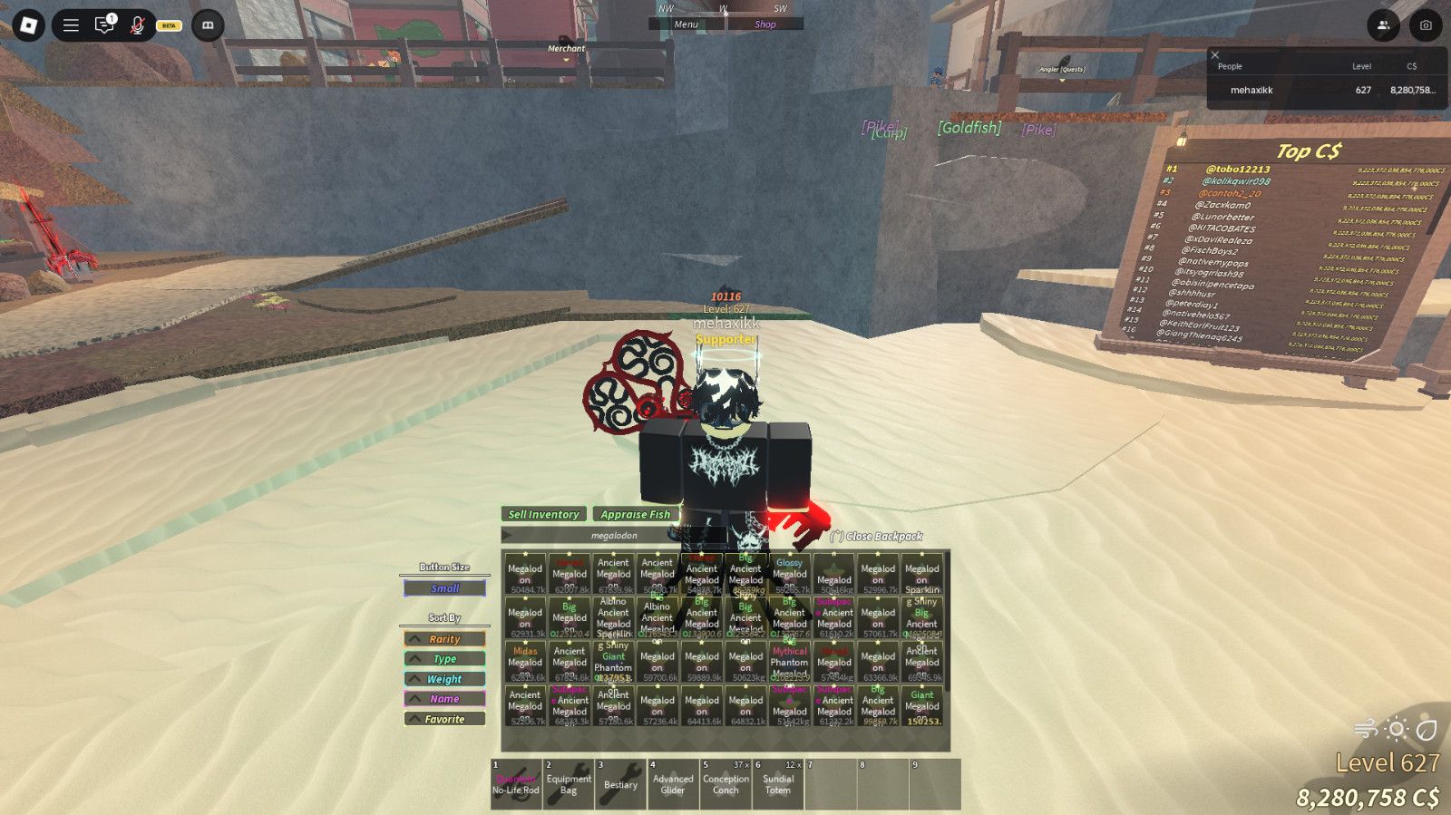 ROBLOX FISCH ANCIENT MEGALODON !!! CHEAP, FAST DELIVERY, LEGIT