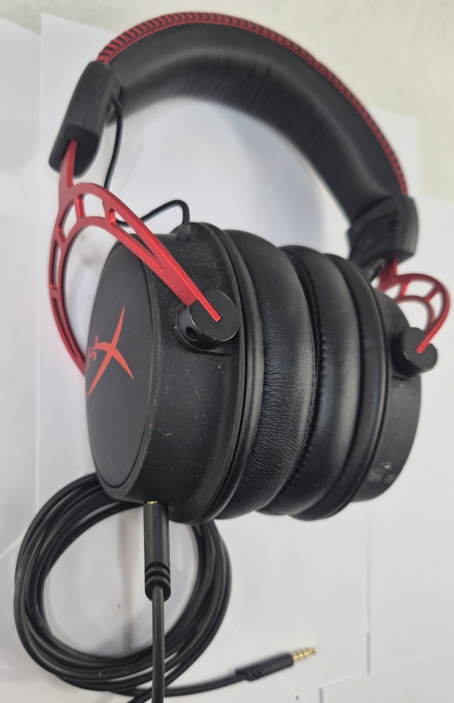 Used Hyper X Cloud 3 Wired Gaming Headset – Black/Red, No Mic