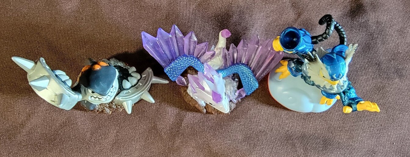 Skylanders Giants Flashwing, Jet Vac, Terrafin Activision Figures