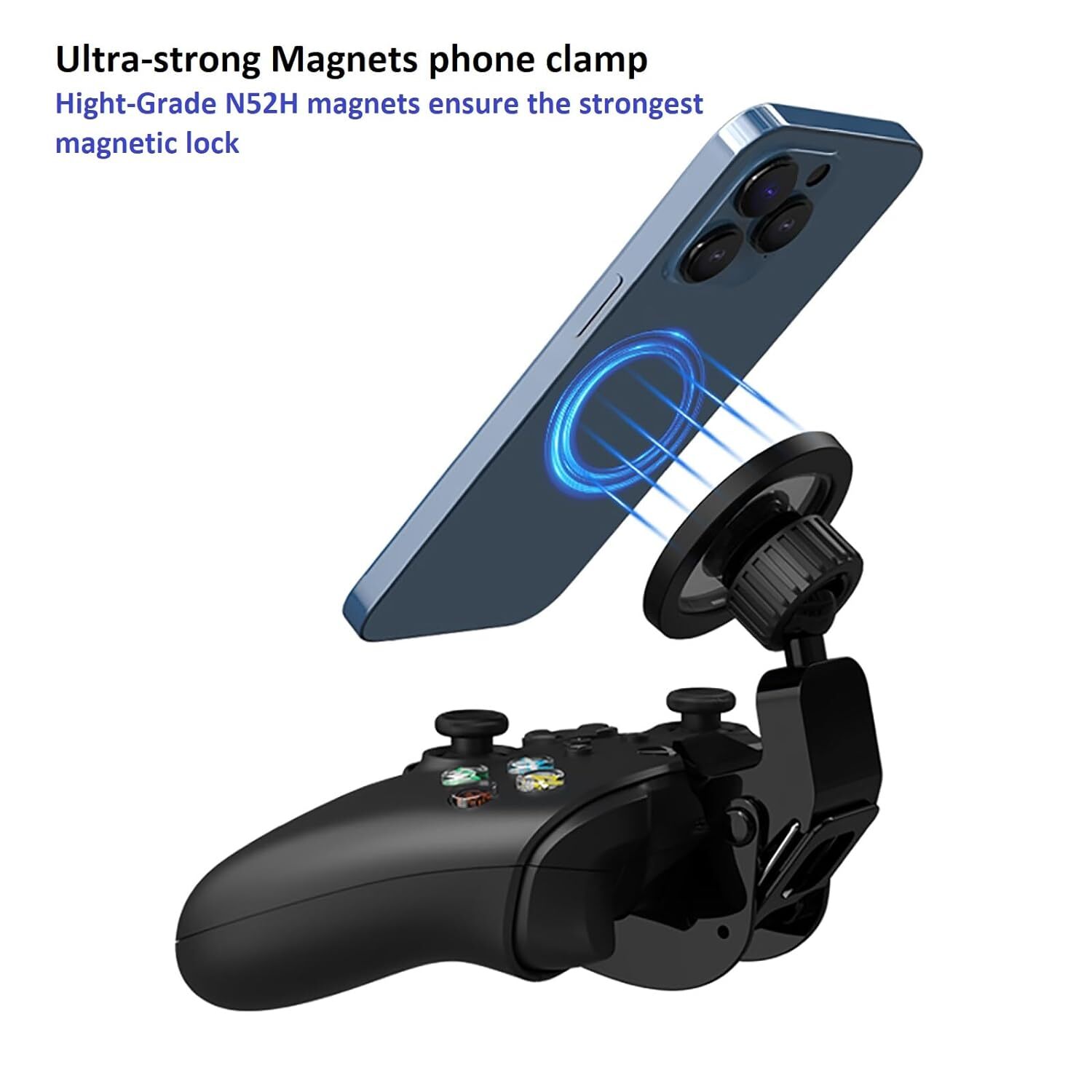 Controller Clip Magnetic Gaming Phone Holder for Xbox