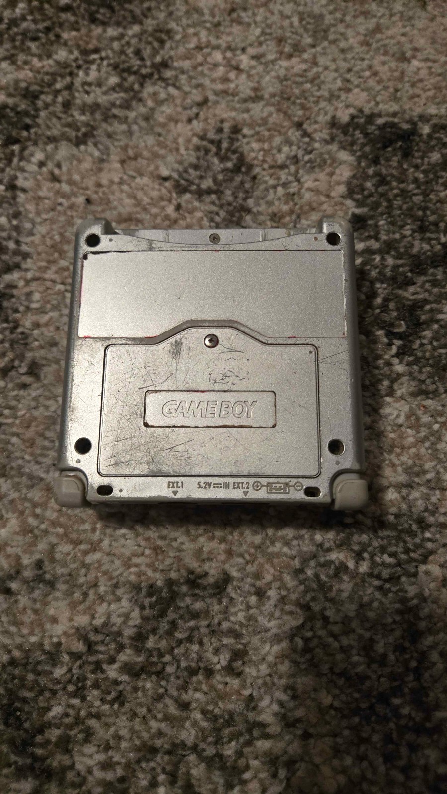 Nintendo Game Boy Advance SP Handheld System – Silver – No Charger