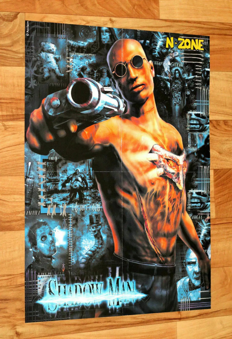 Hybrid Heaven / Shadow Man Rare Old Poster 56x40cm N64 Playstation Nintendo