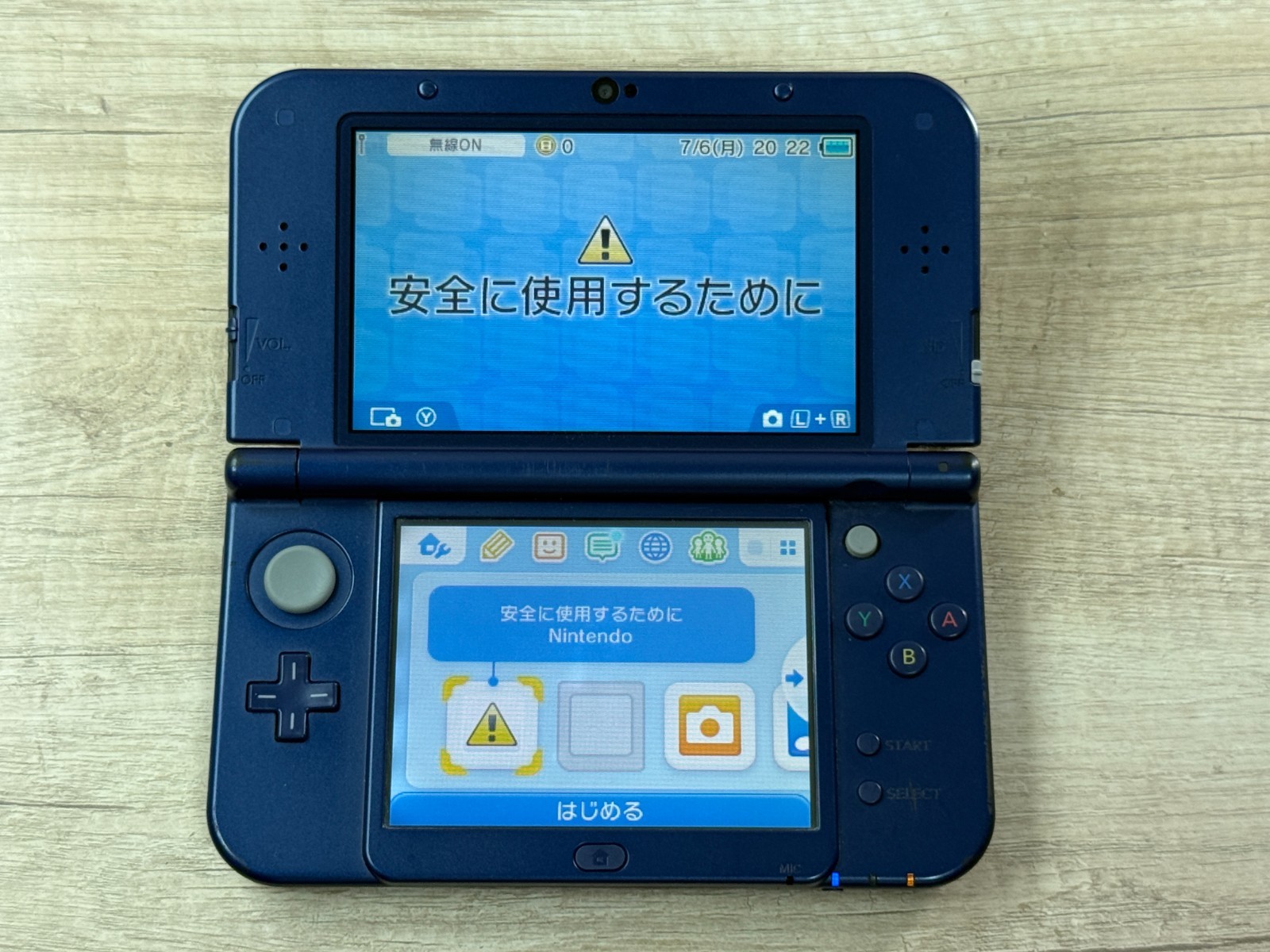 Nintendo New 3DS XL Metallic Blue Console Tested Japan ver R7672