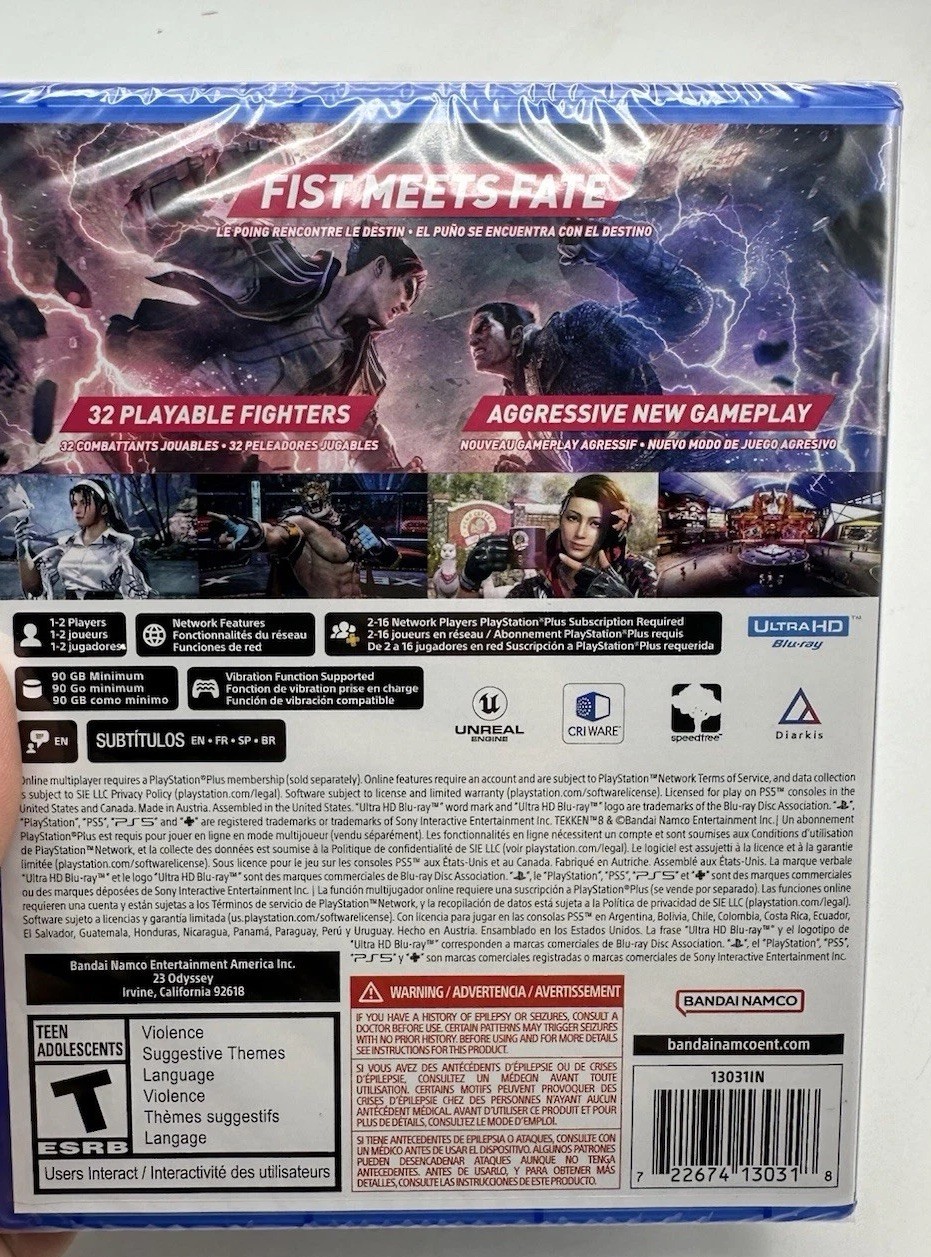 Tekken 8 W/ Ultimate Edition Digital Code PS5 Playstation 5 Brand New Sealed