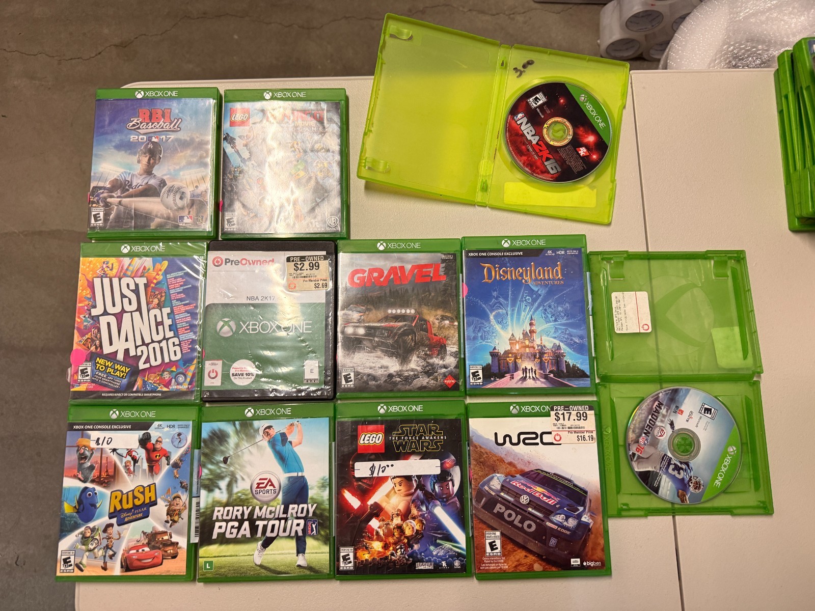 Xbox One Games Lot Bundle of 18 – Lego, Just Dance, Sports, Racing Mixed Titles