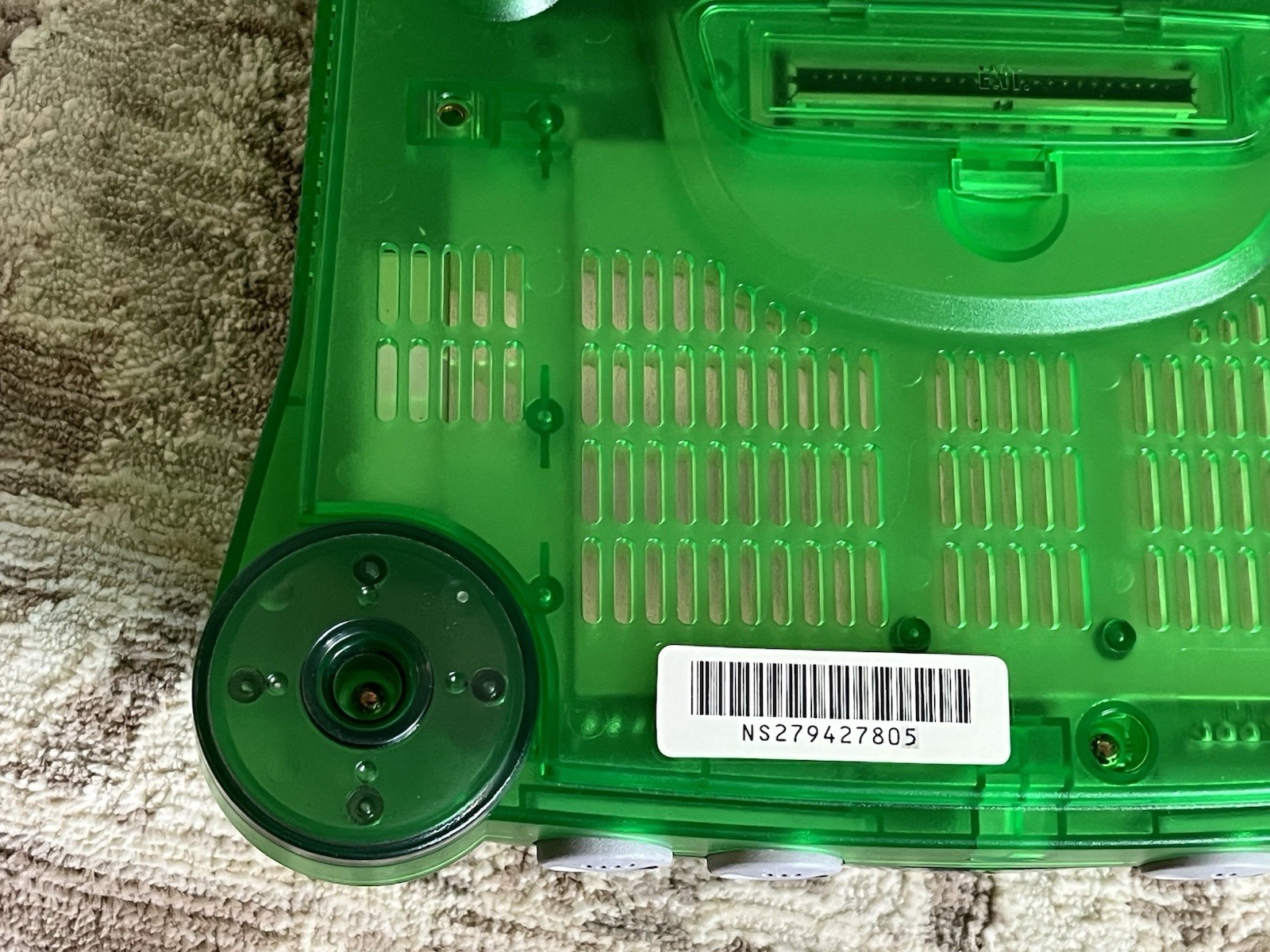 Nintendo 64 Funtastic Clear Jungle Green Console Only NUS-001 Tested NICE SHAPE