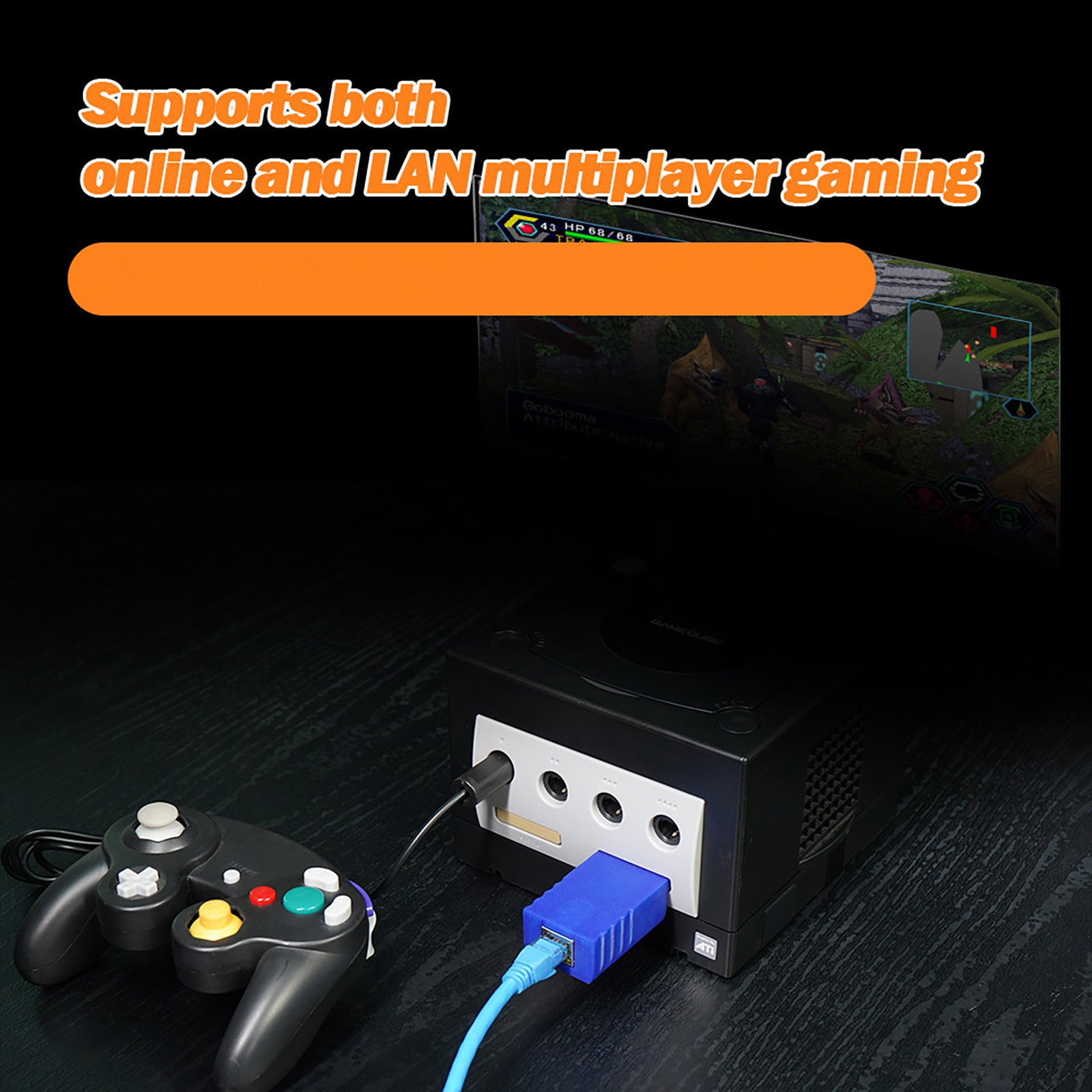 Black Broadband Adaptor Simulator For ETH2GC Online and LAN Multiplayer Gaming.