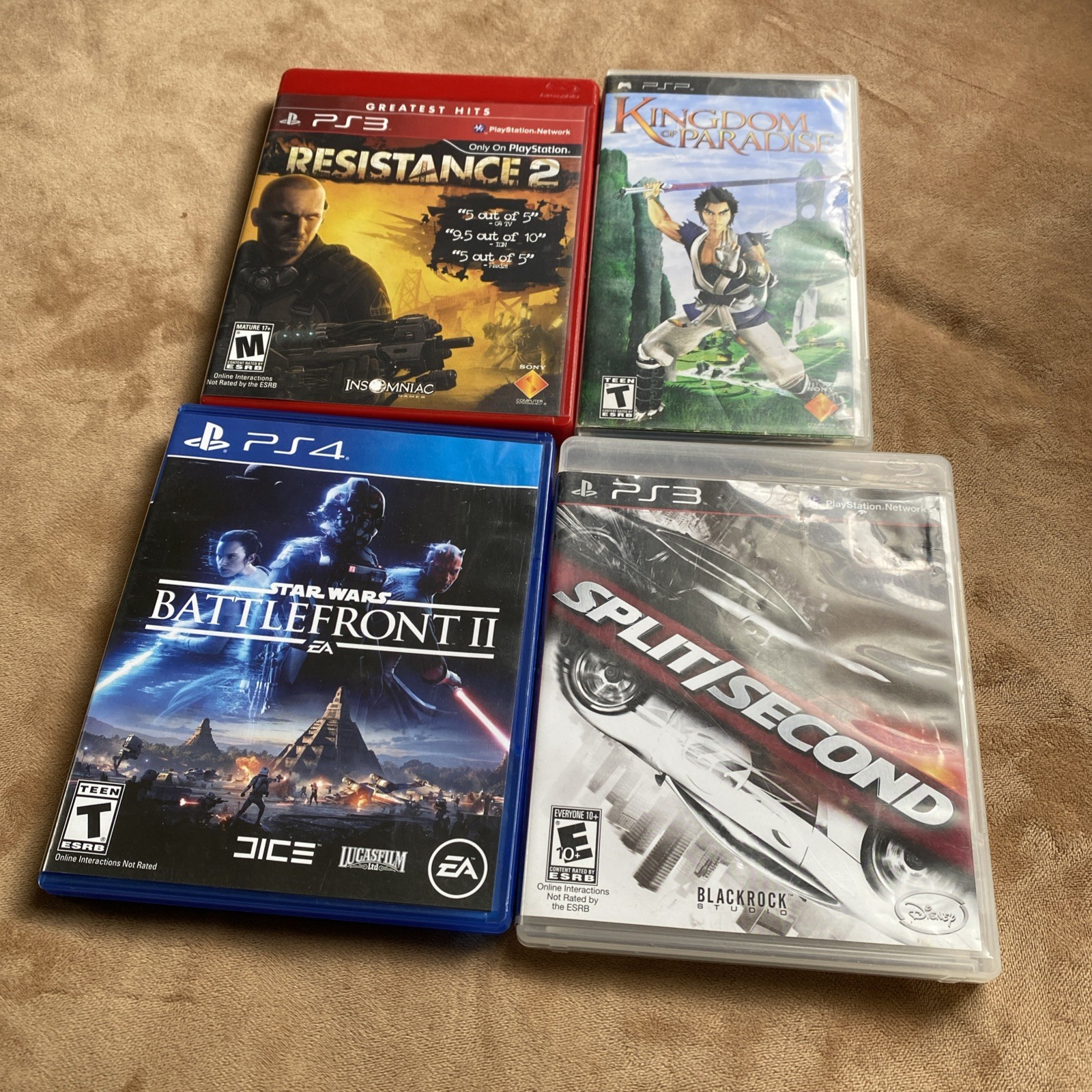 PlayStation Random Game Lot Of 4 Physical Media