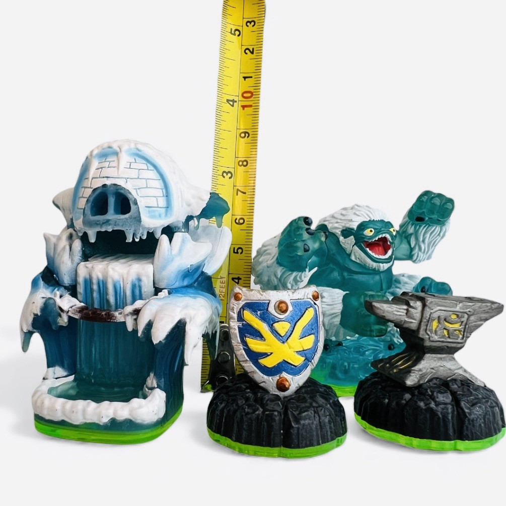 Skylanders Empire of Ice Adventure Pack 4 Piece Set Slam Bam Shield Anvil Tested